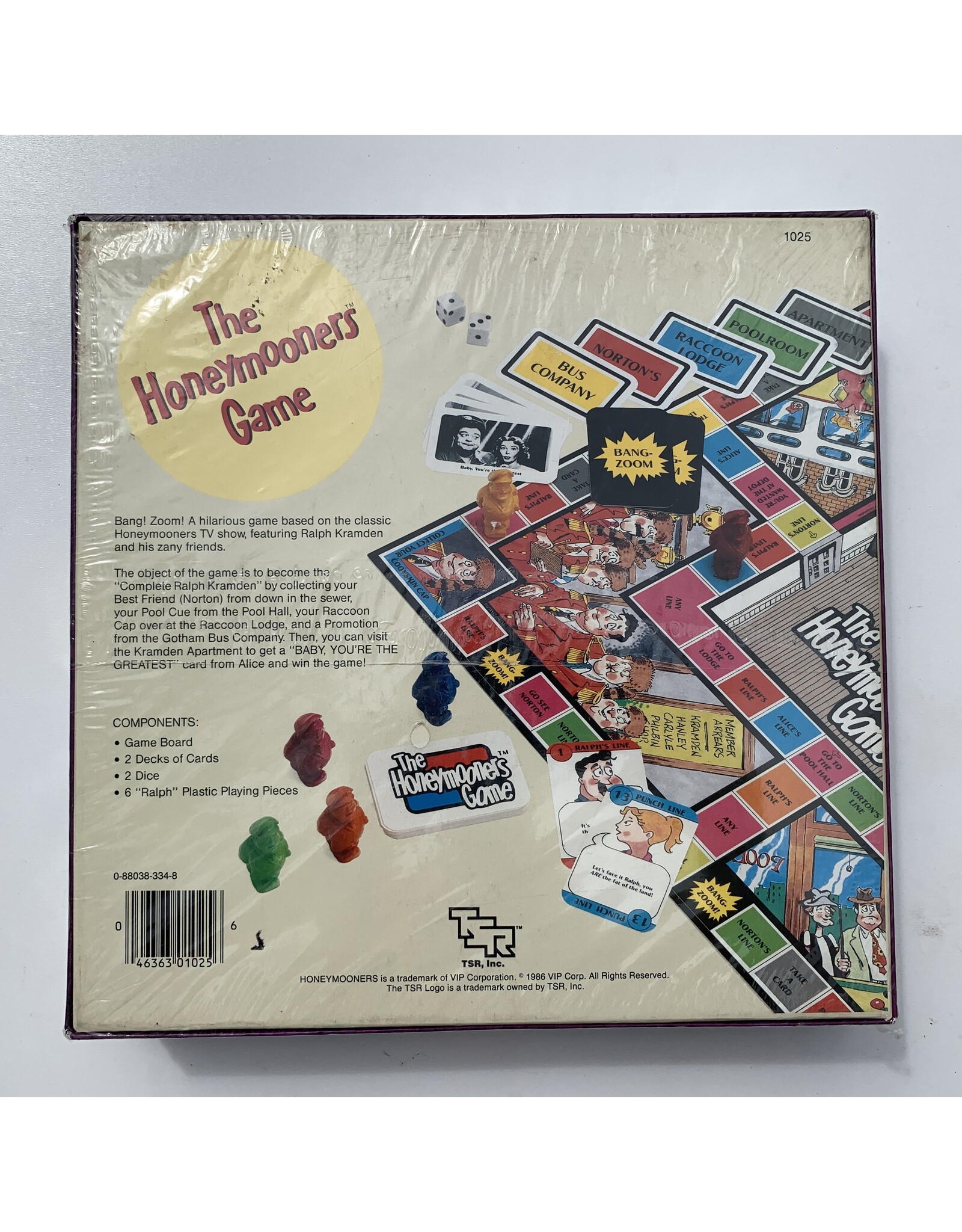 TSR The Honeymooners Game  NIS Board Game (1986)