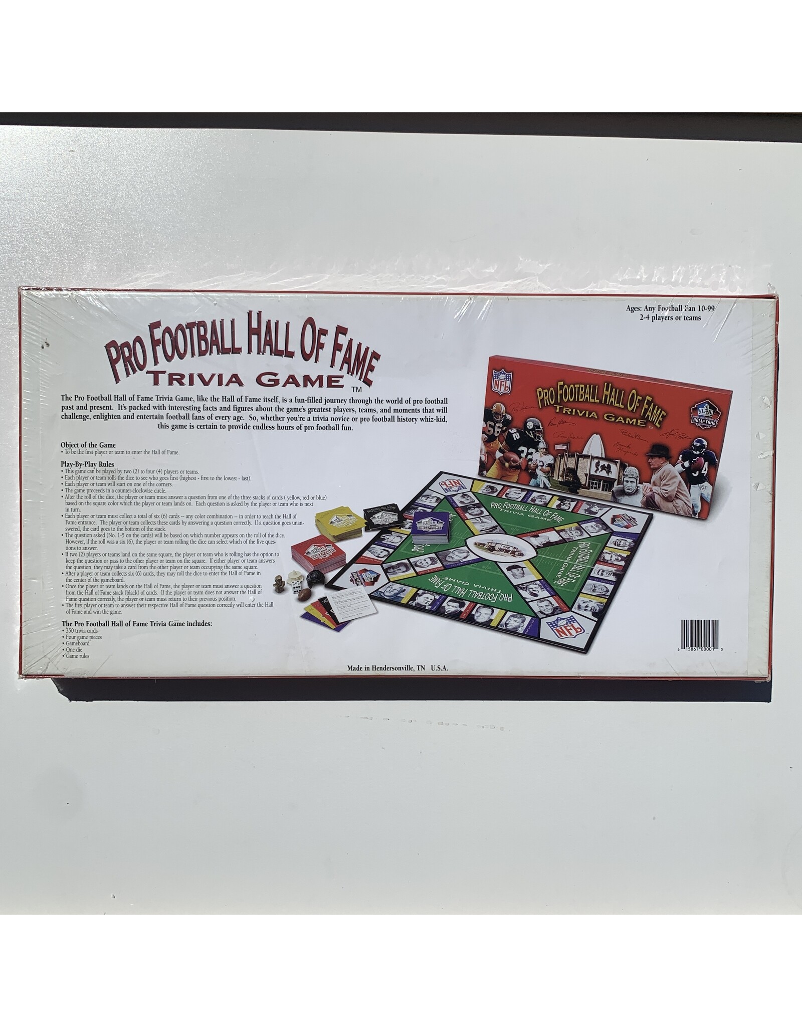 Pro Football Hall Of Fame Trivia Game (1996) (nis)