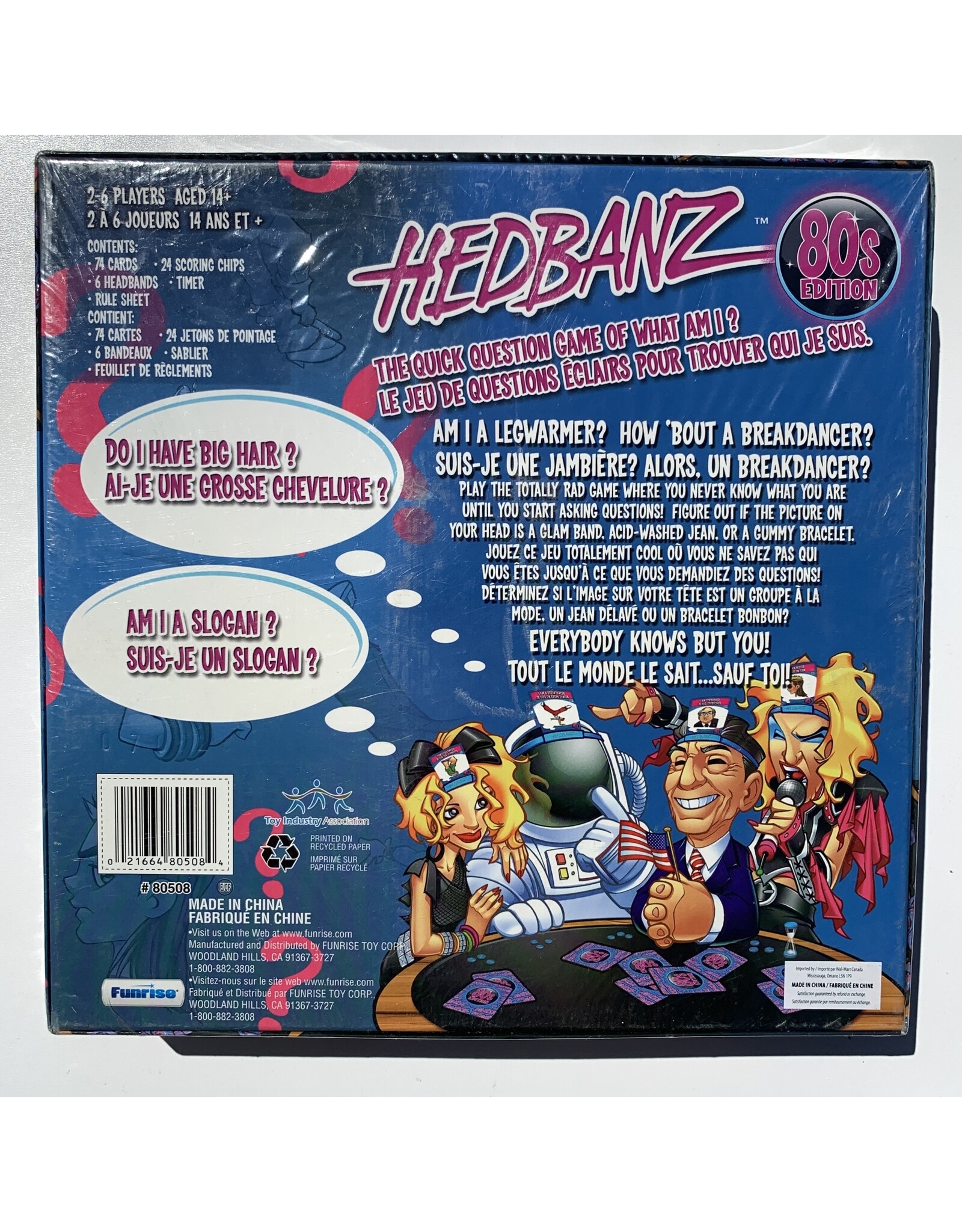 Hedbanz - 80's Edition The quick question game of What am I? (NIS) Board Game (2006)