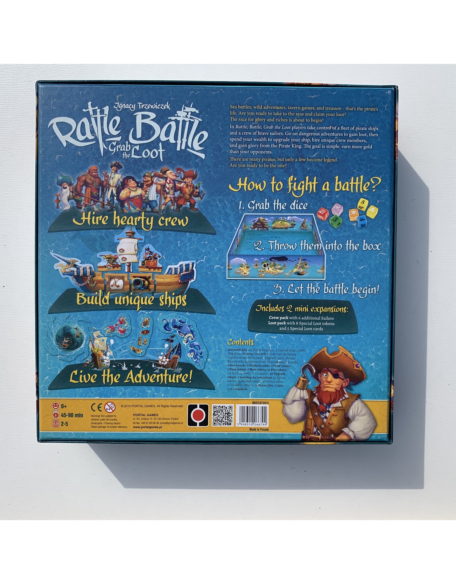 Portal Games Rattle, Battle, Grab the Loot Used Board Game (2015)
