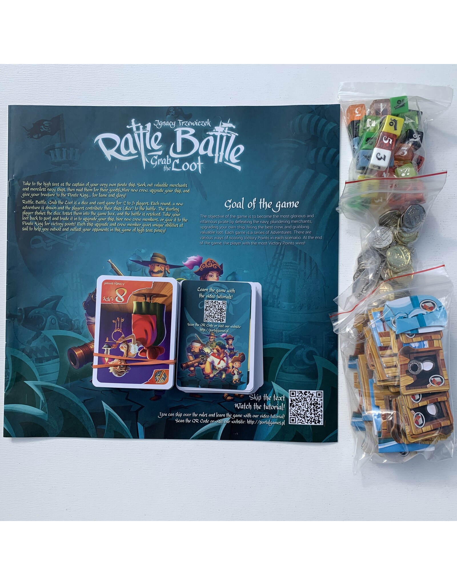 Portal Games Rattle, Battle, Grab the Loot Used Board Game (2015)