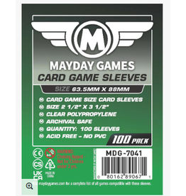 Mayday Games Standard Card Game Card Sleeves 100 pack (63.5x88mm)  MDG-7041