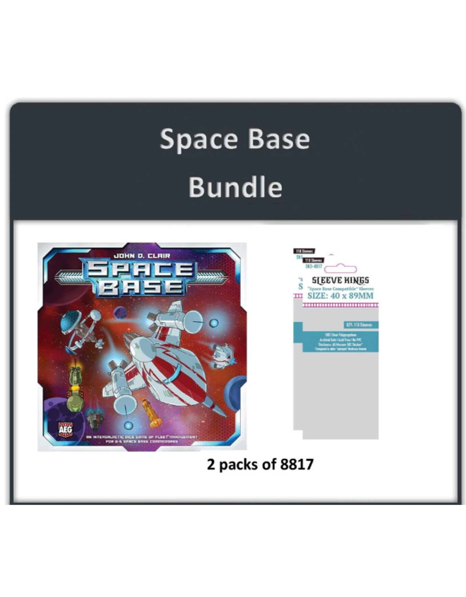 Sleeve King "Space Base" Compatible Sleeve Bundle (8817 X 2)