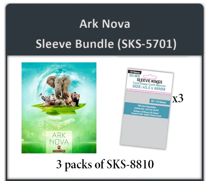 ark nova card sleeve size Ark Nova Card Sleeve Kit