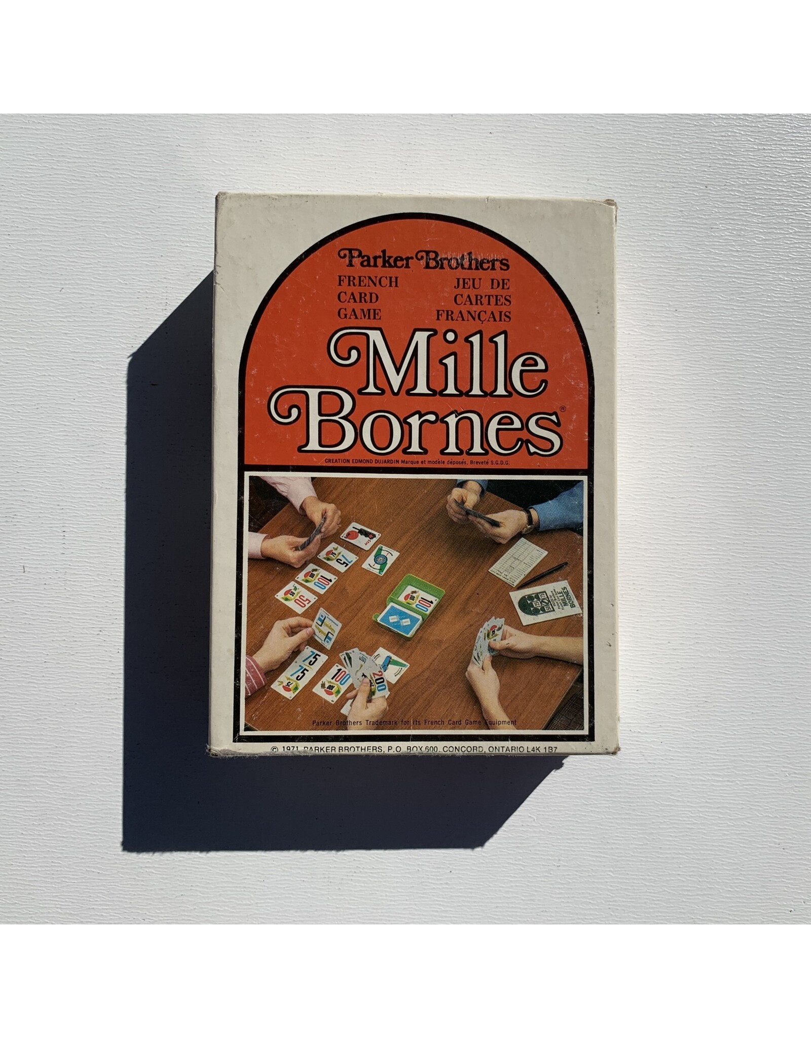 PARKER BROTHERS Mille Bornes (1954)  (Used) (Made in 1971)