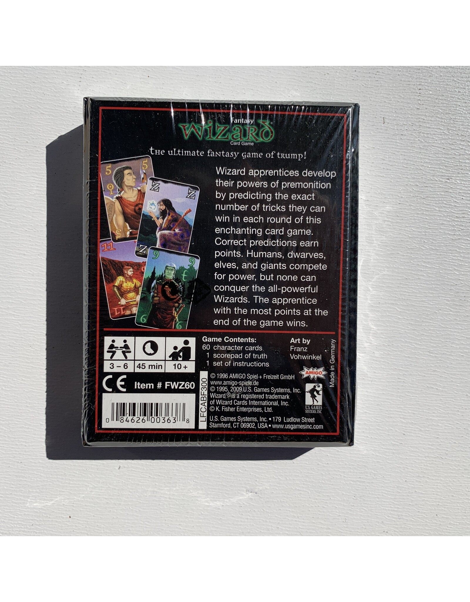 US Game Systems Wizard  NIS Card Game (2009)