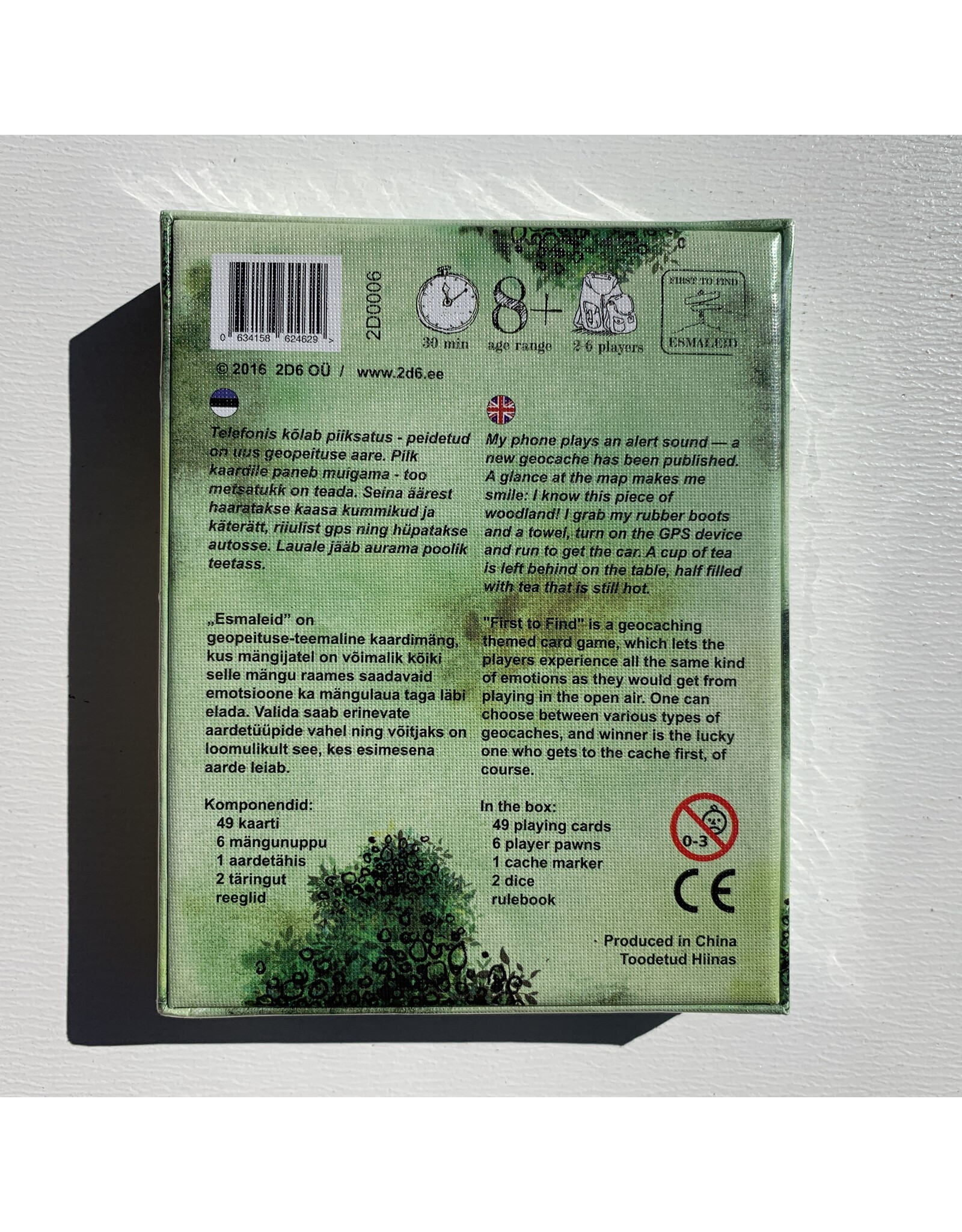 2d6 First to Find NIS Card Game (2016)