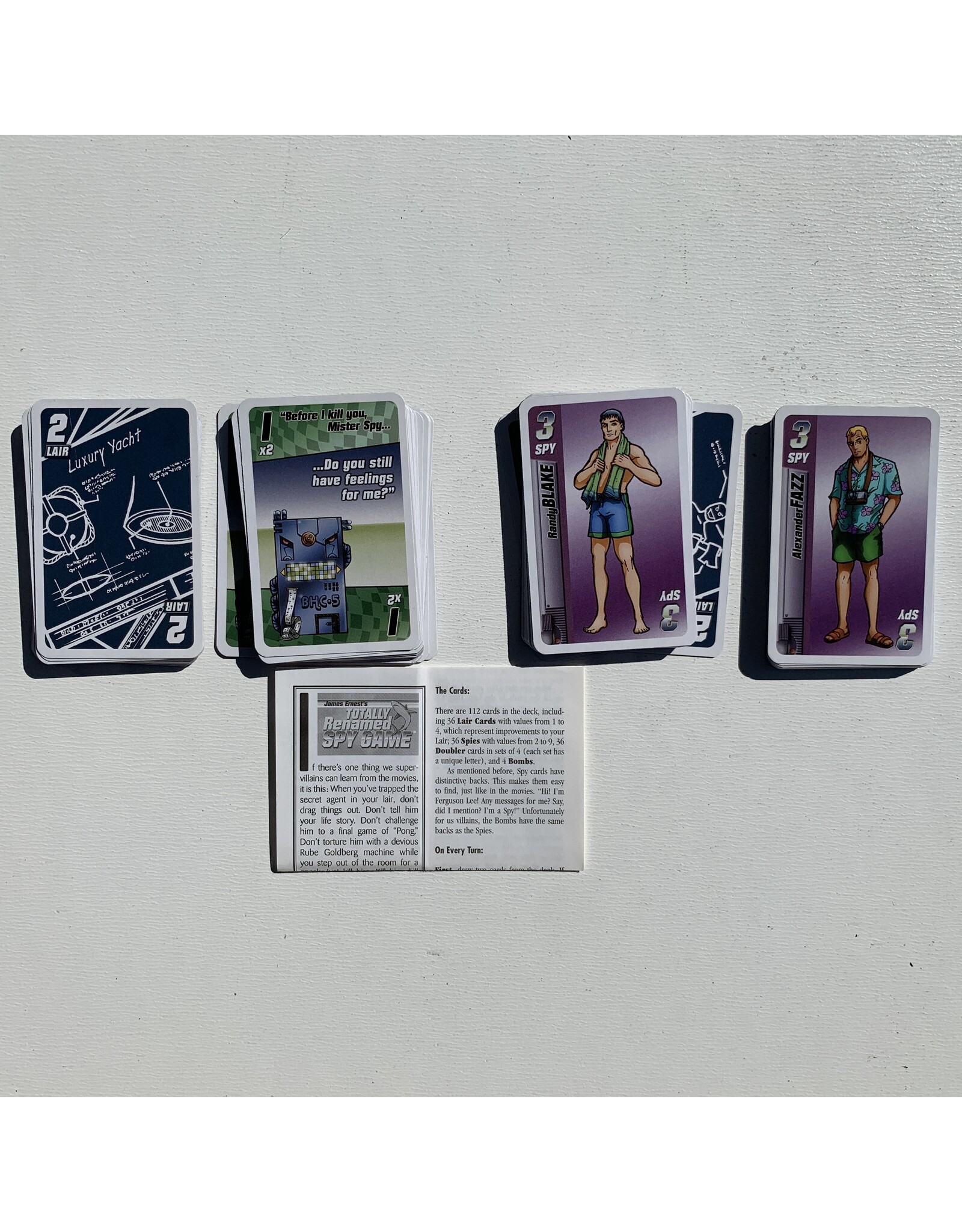 James Ernest's Totally Renamed Spy Game Used Card Game (2004)