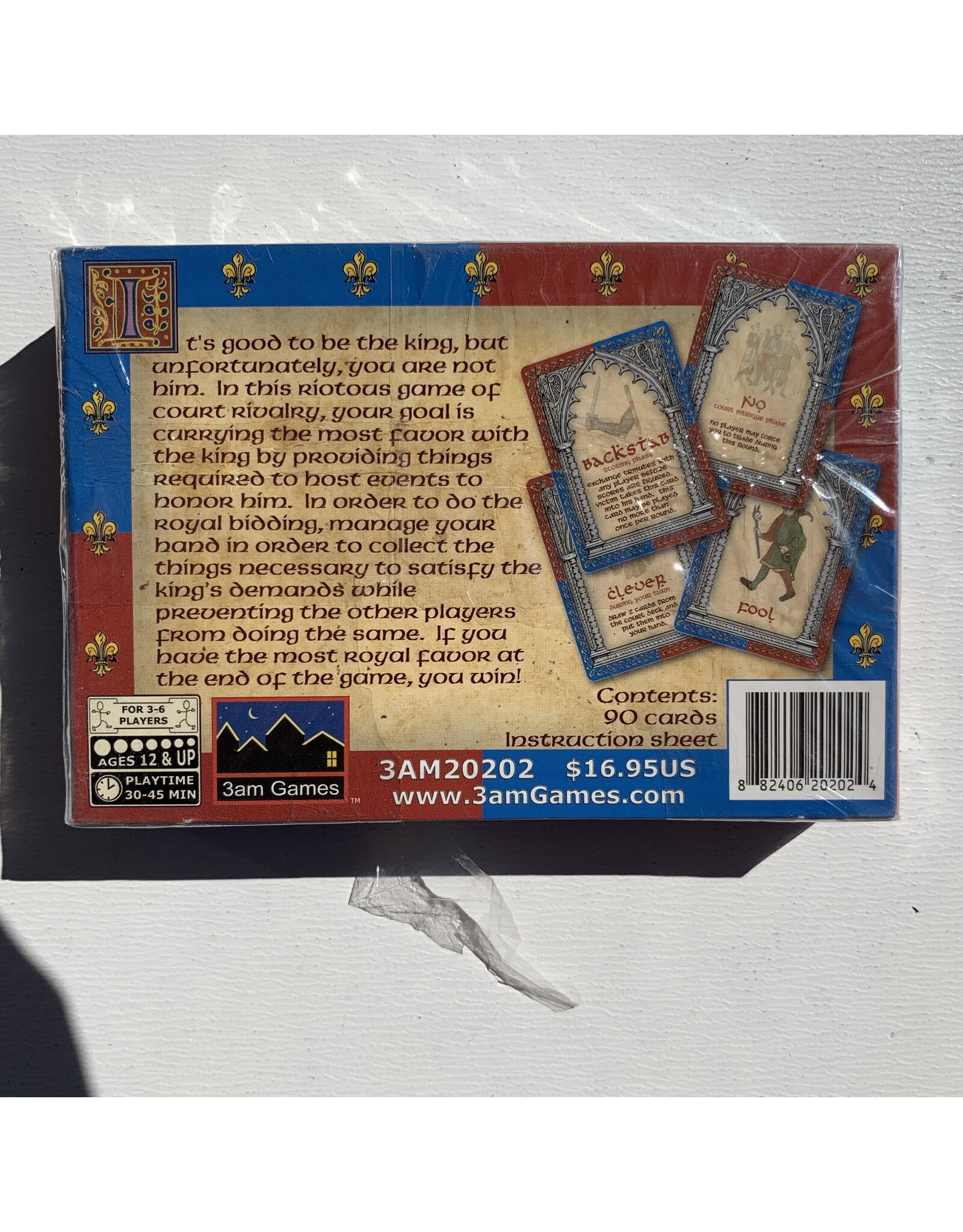 3am Games It's Good to Be the King NIS Card Game  (2006)