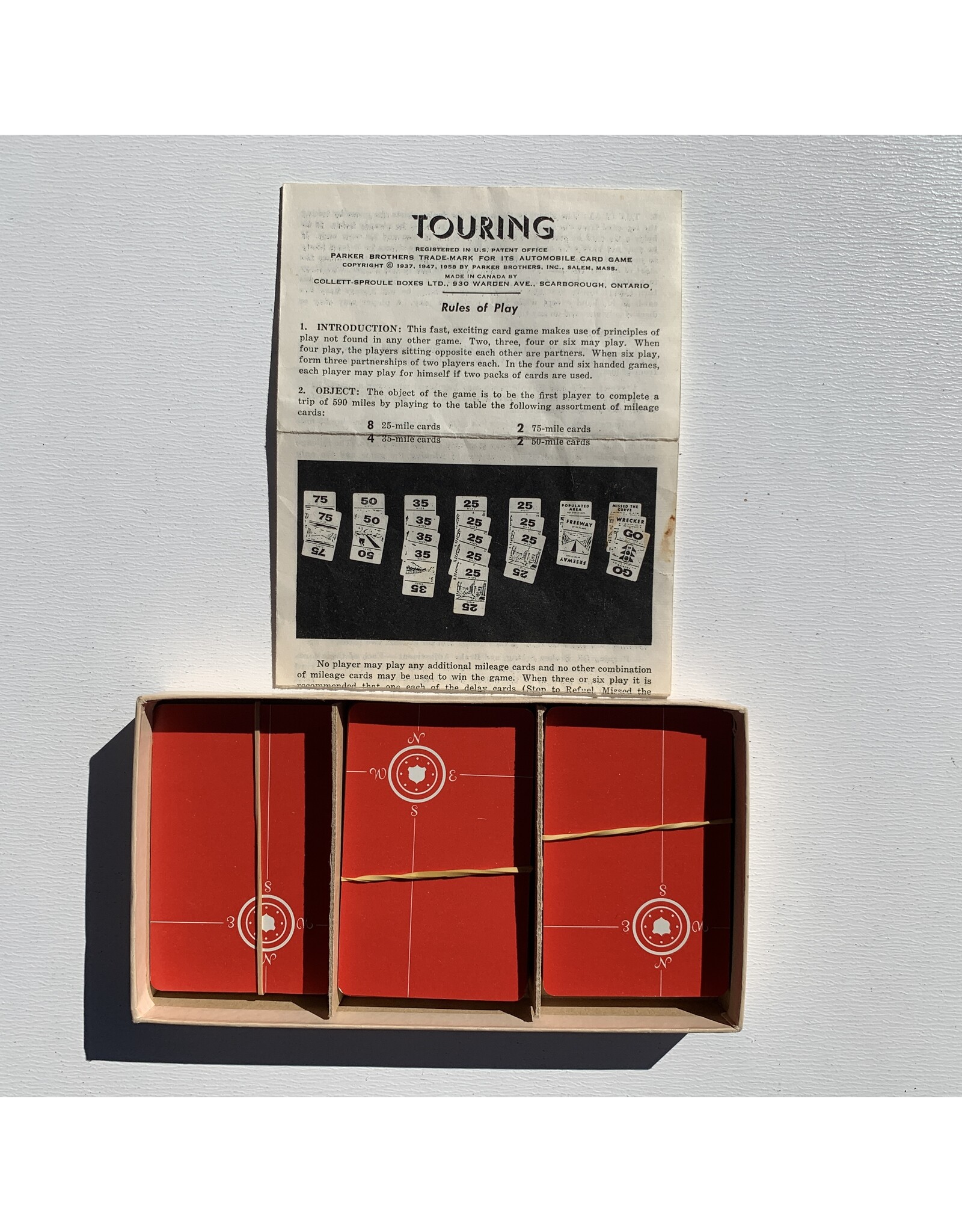 PARKER BROTHERS Touring (1906) (used) (Made in 1957)