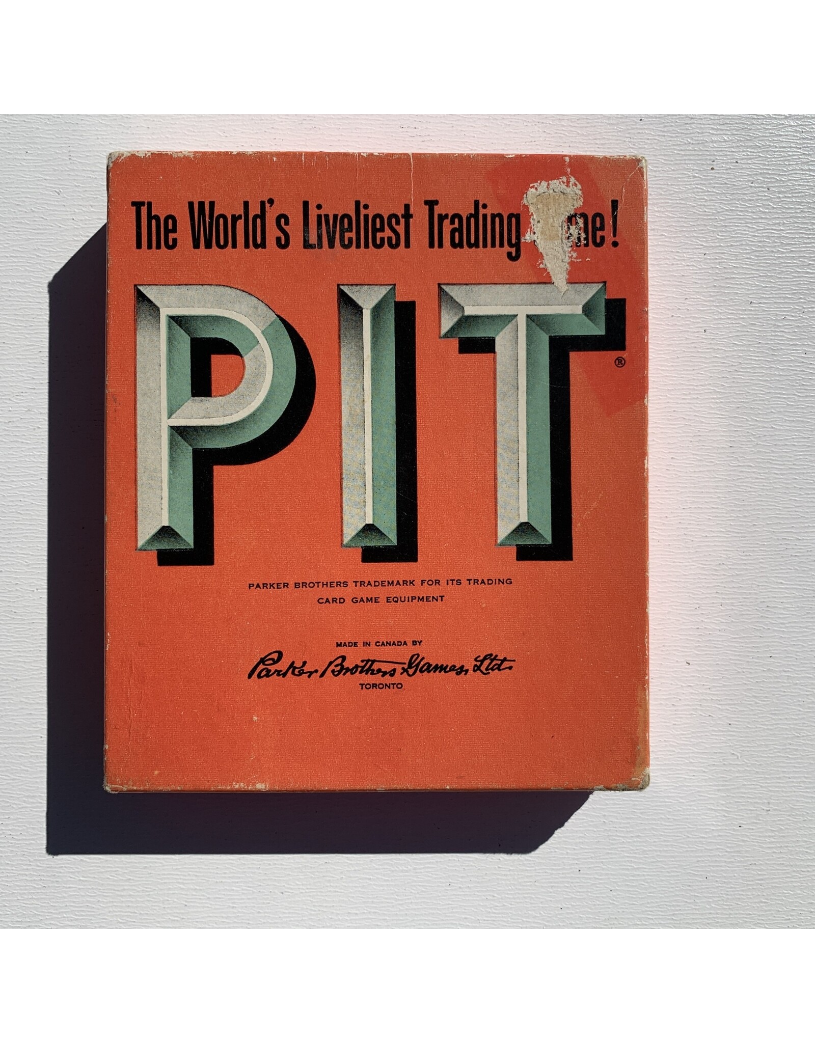 PARKER BROTHERS Pit Used Card Game (1965)