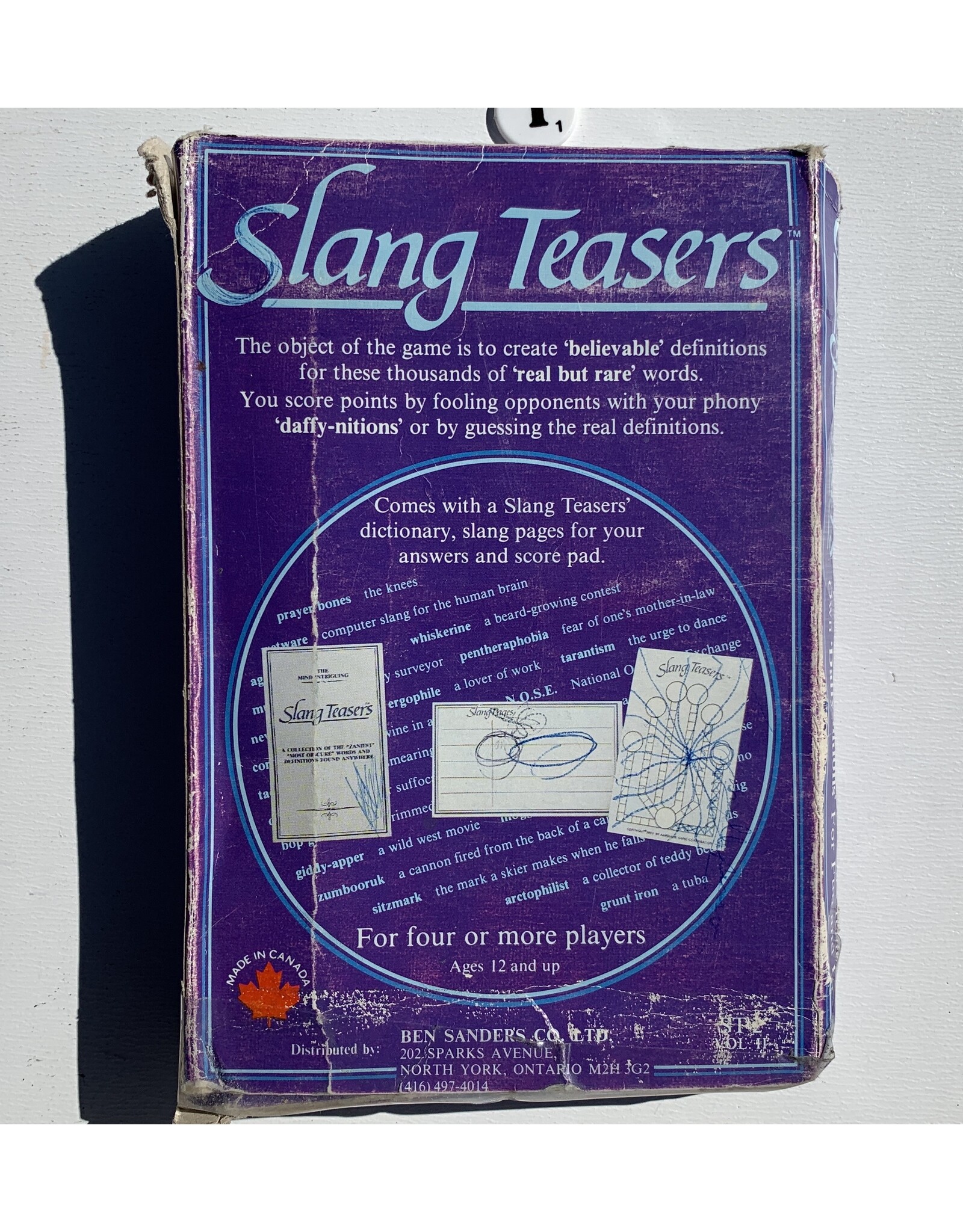 Ben Sanders Co. Slang Teasers (1983) (used) (Made in 1985) (T)