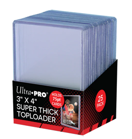 Ultra Pro 3" x 4" Clear Thick 75PT Toploaders (25ct)