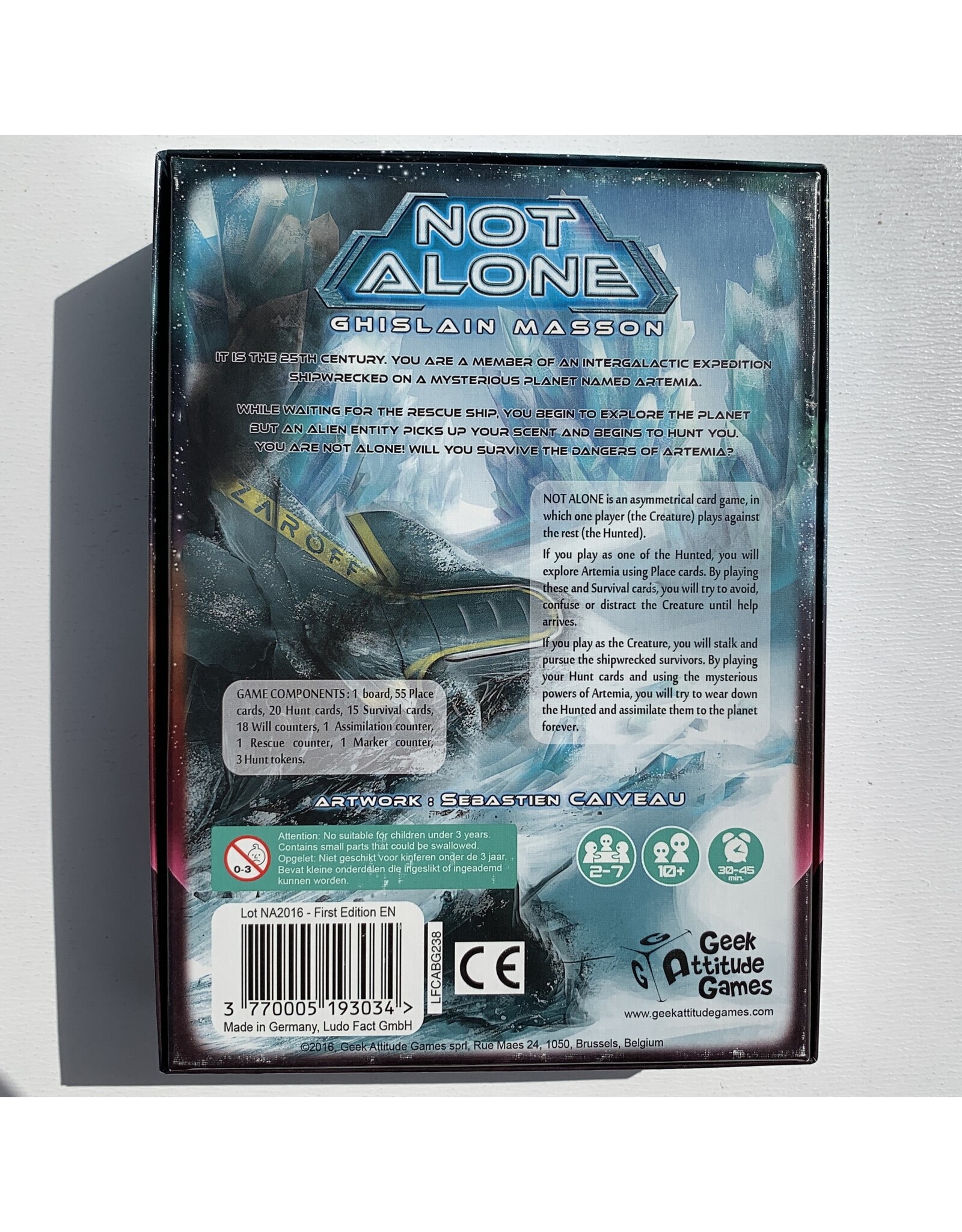 Geek Attitude Games Not Alone Used Board Game (2016)