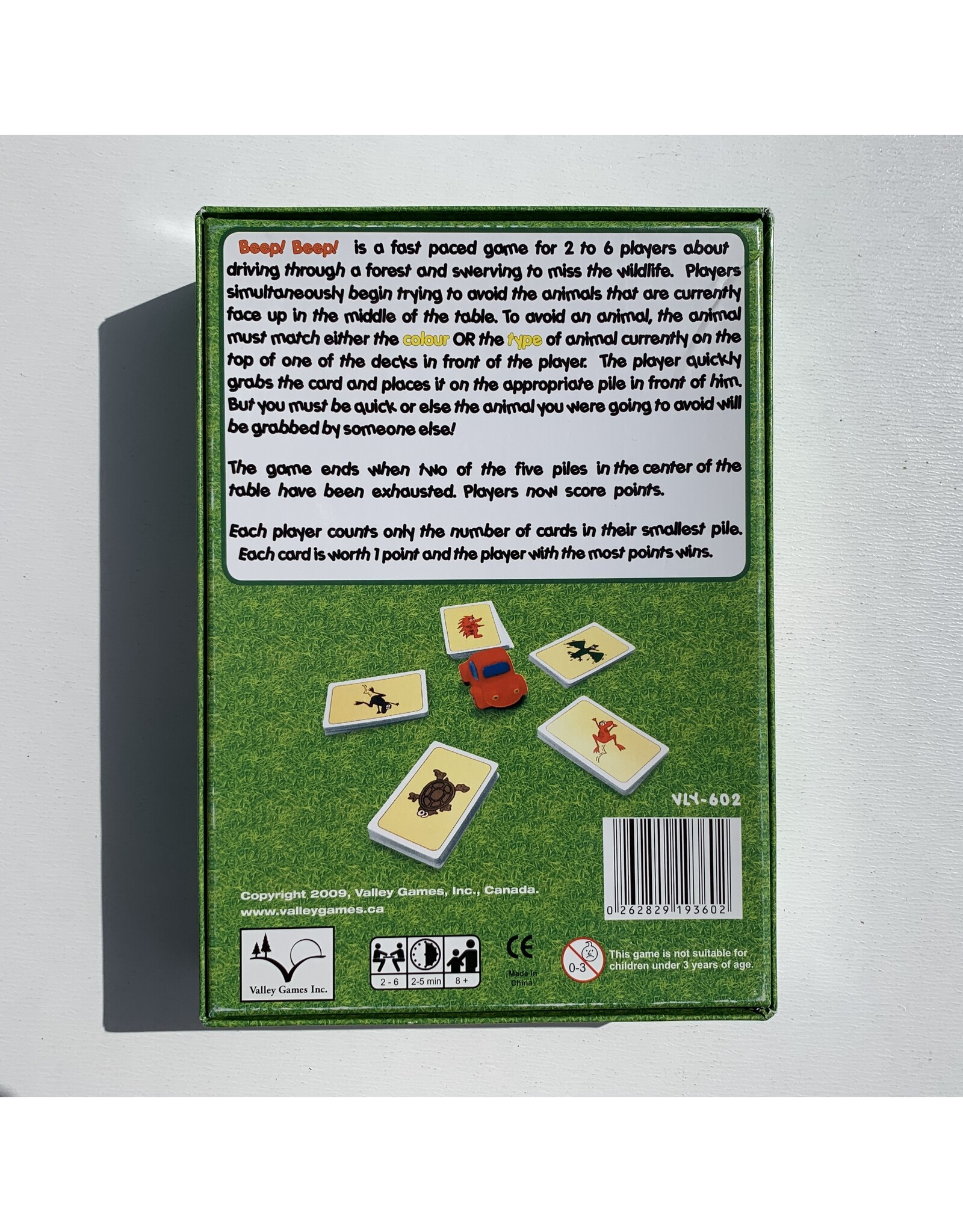 Valley Games Beep! Beep! Used Board Game (2008)