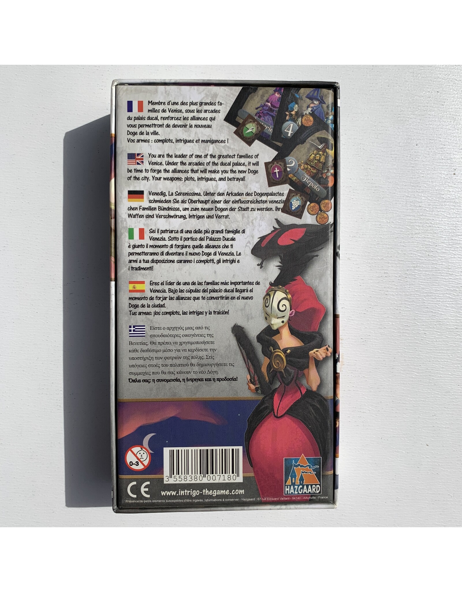 Hazgaard Intrigo Board Game (2010) (unpunched)