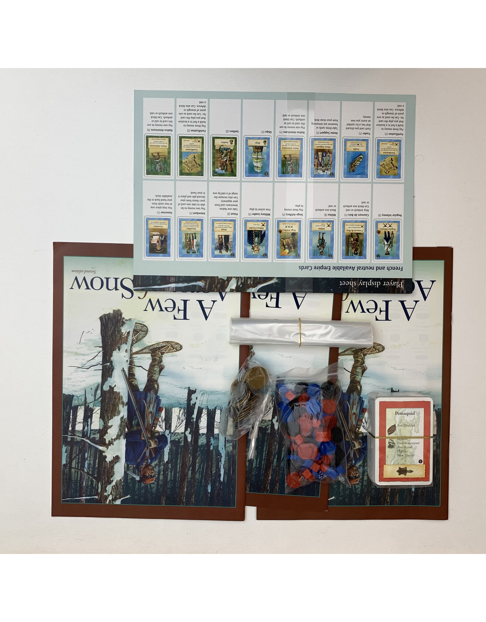 Treefrog Games A Few Acres of Snow unused board game (2011)