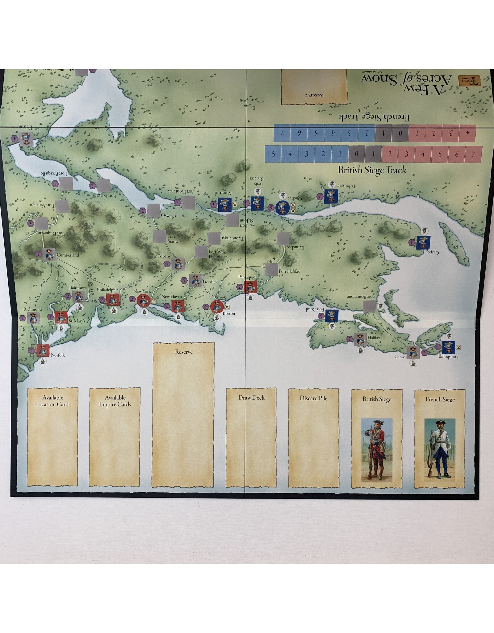 Treefrog Games A Few Acres of Snow unused board game (2011)