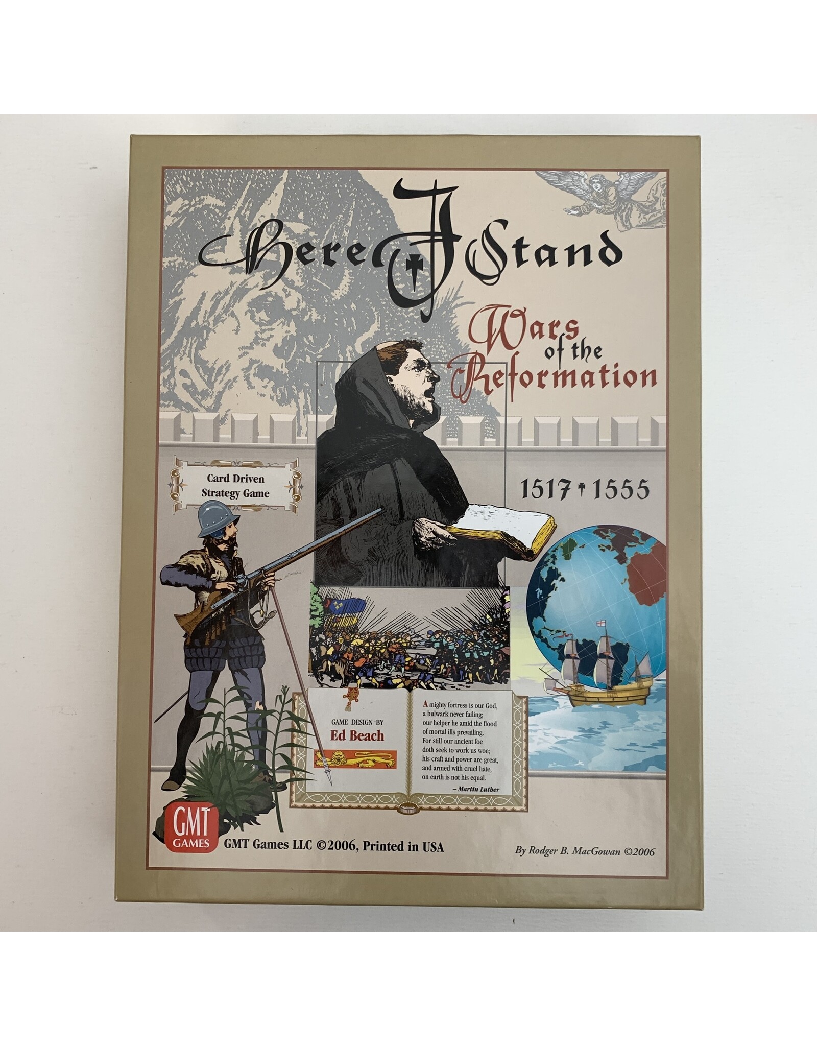 GMT Games Here I Stand unused board game (2006) (unpunched)