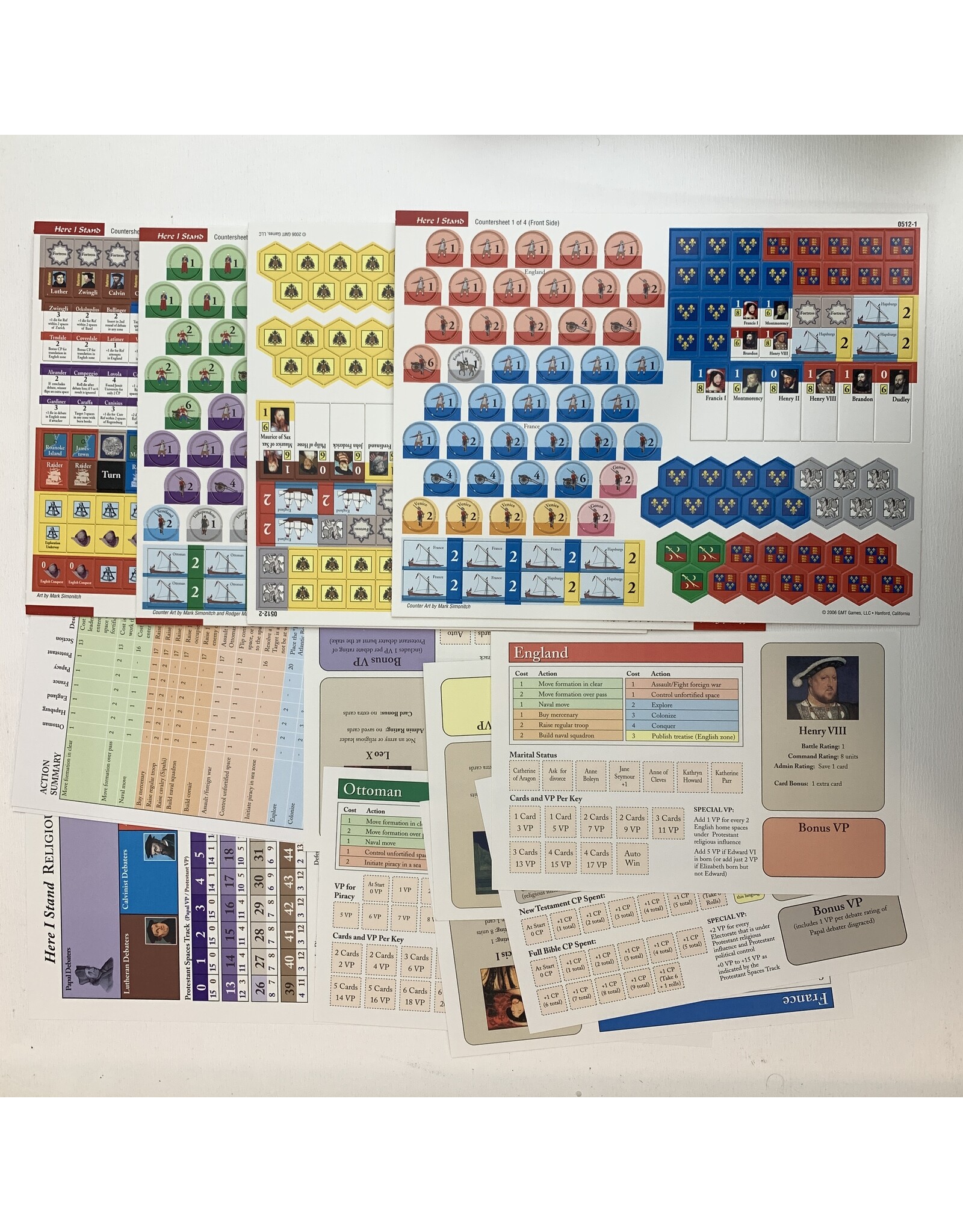 GMT Games Here I Stand unused board game (2006) (unpunched)