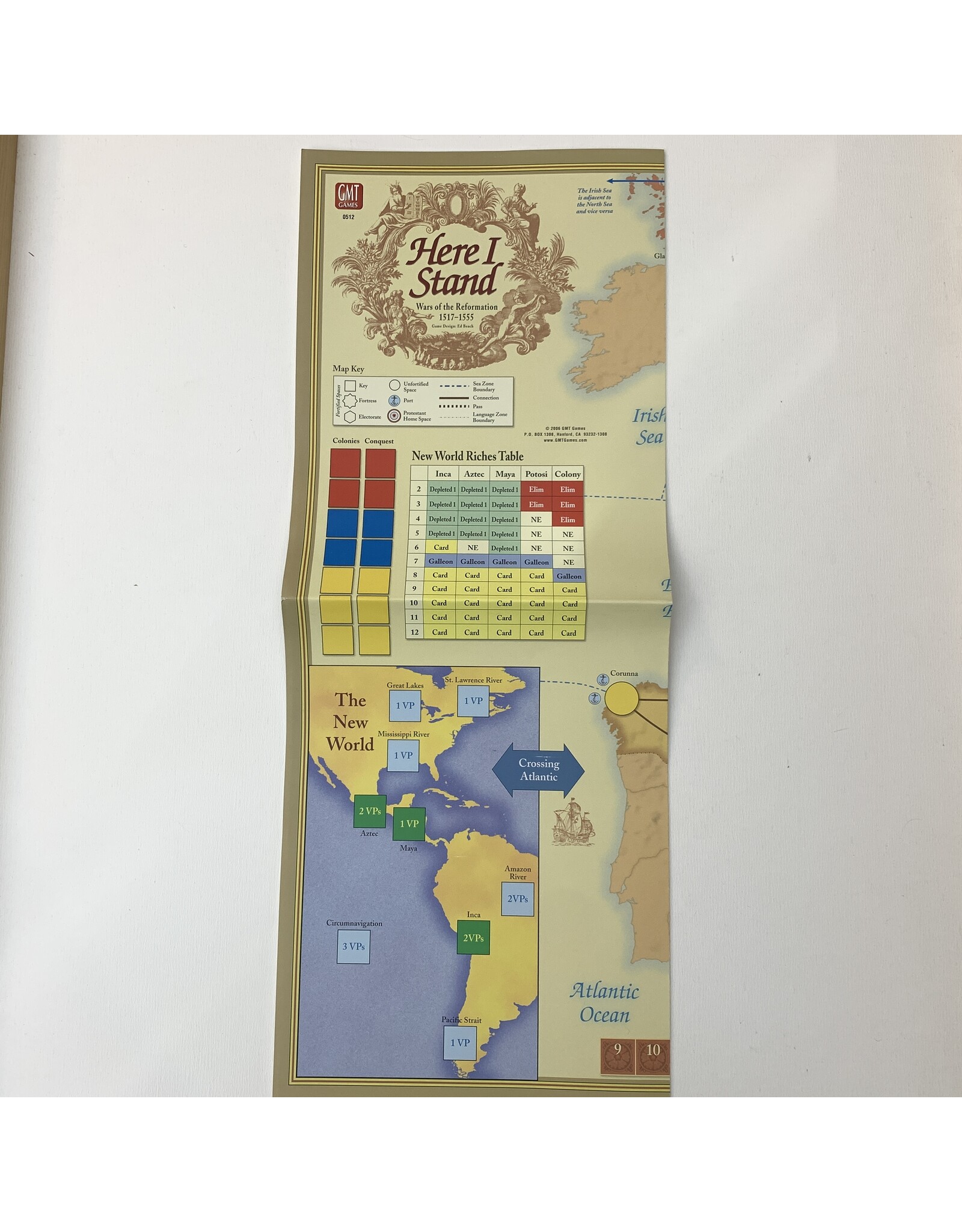 GMT Games Here I Stand unused board game (2006) (unpunched)
