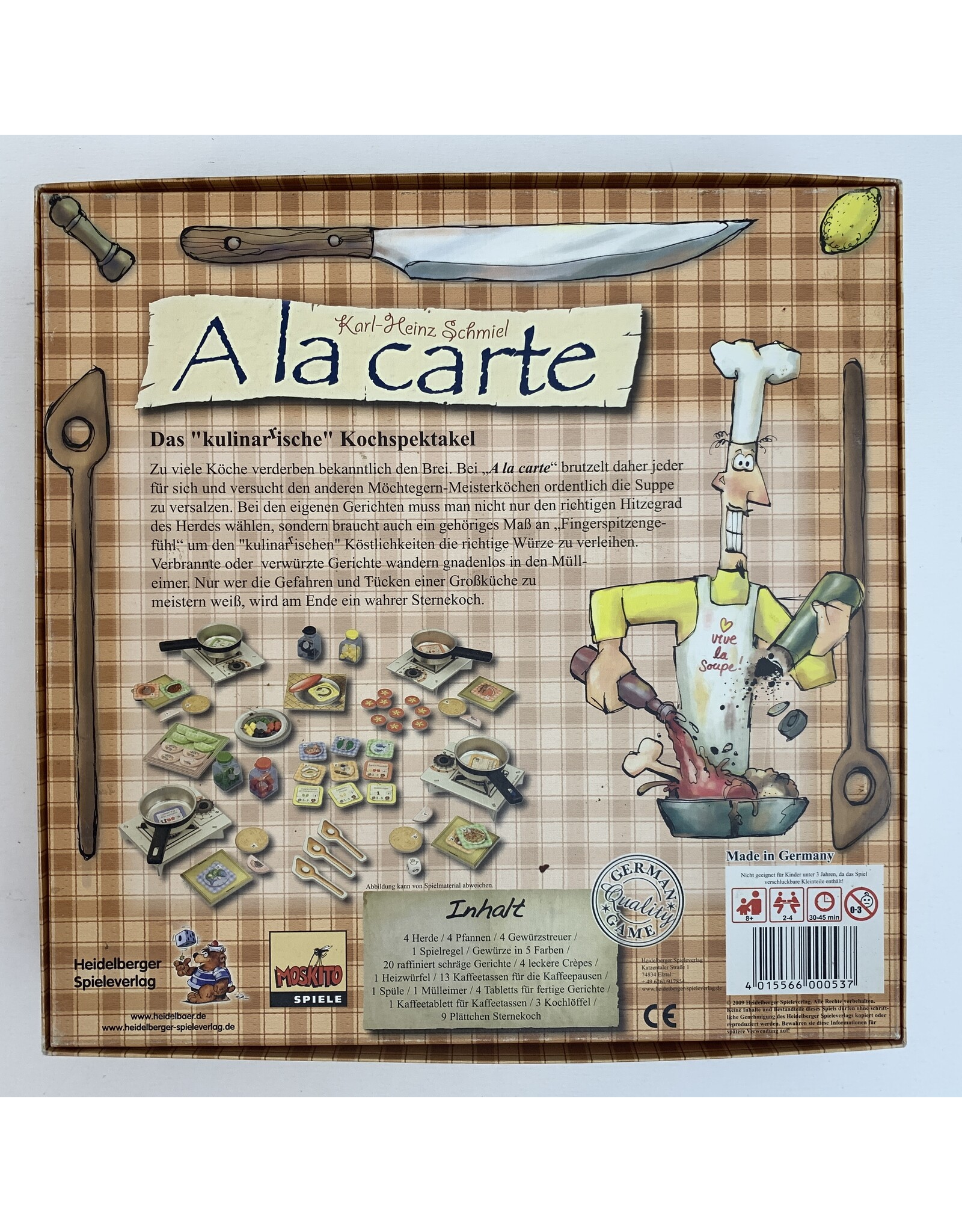 Moskito A la carte (2006) + A la carte: Dessert (2010) used board game