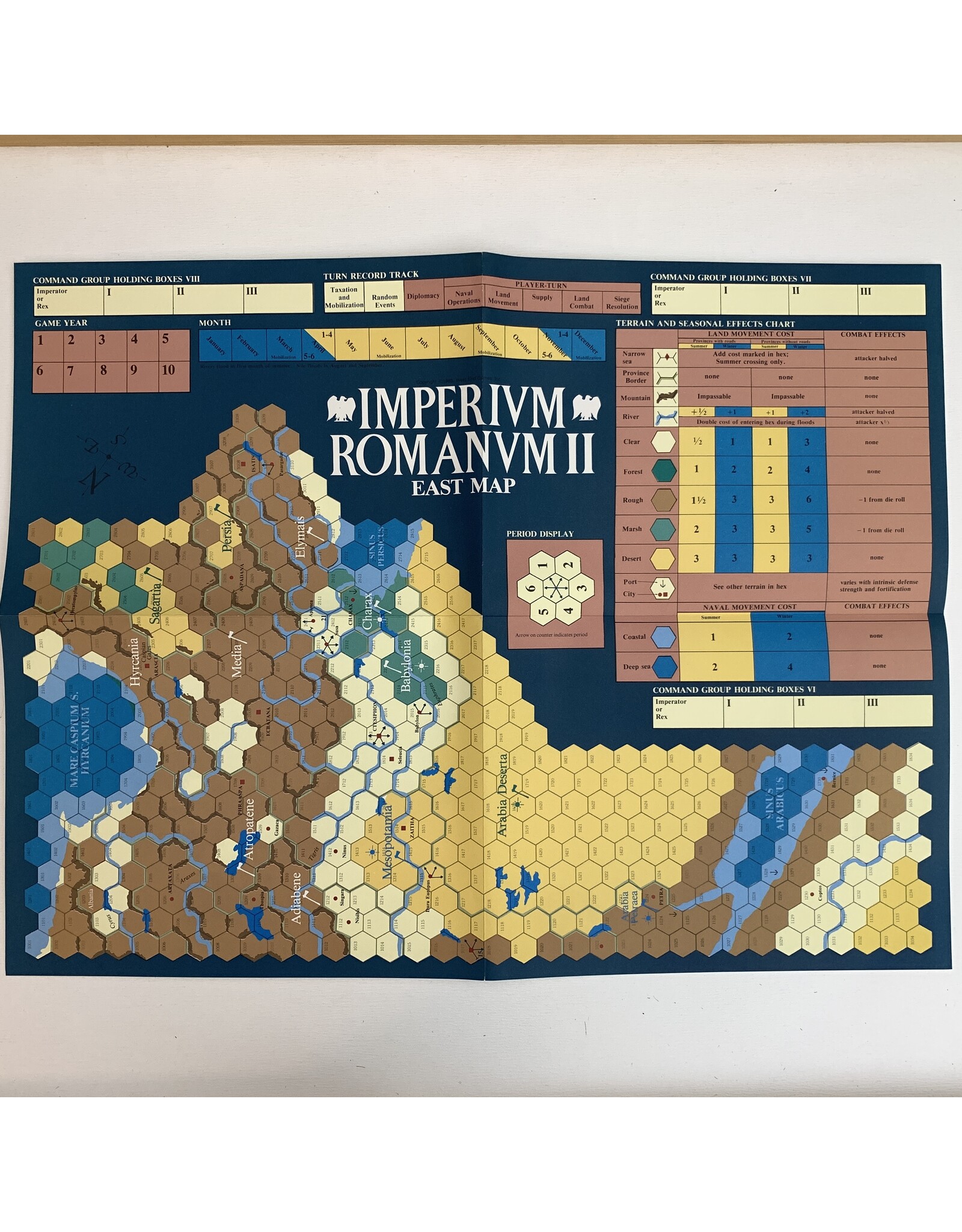 WEST END GAMES Imperium Romanum II (1985) (unpunched board game )