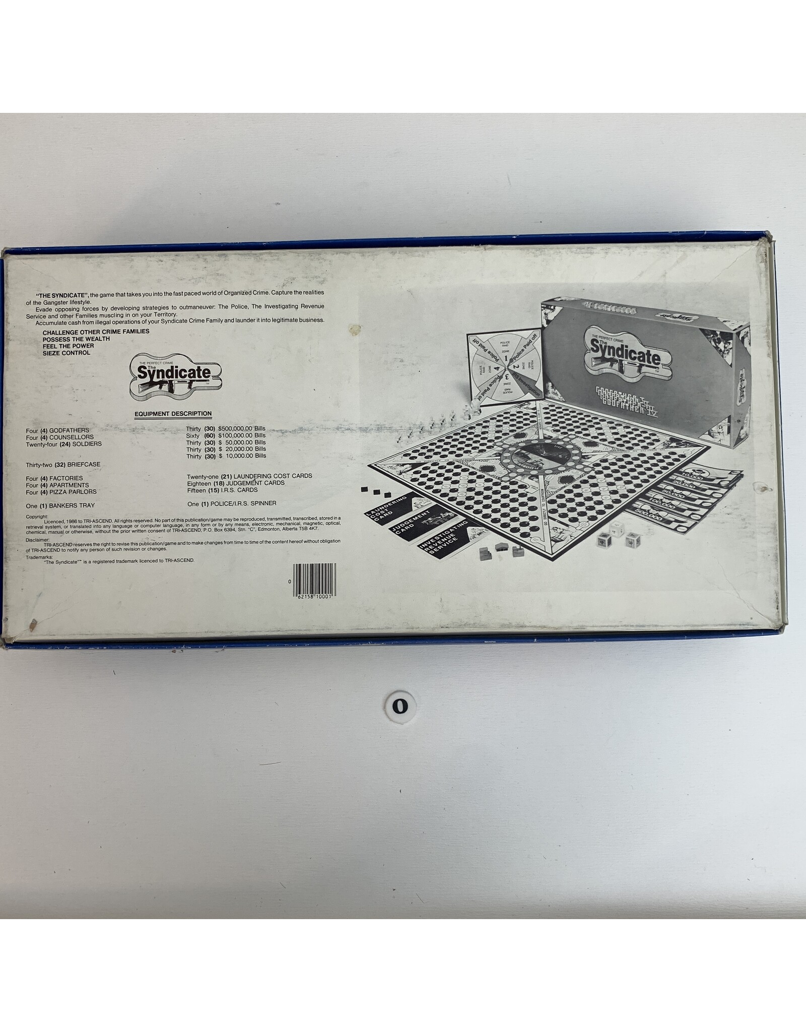 Tri-Ascend The Syndicate used board game (1986) (o)