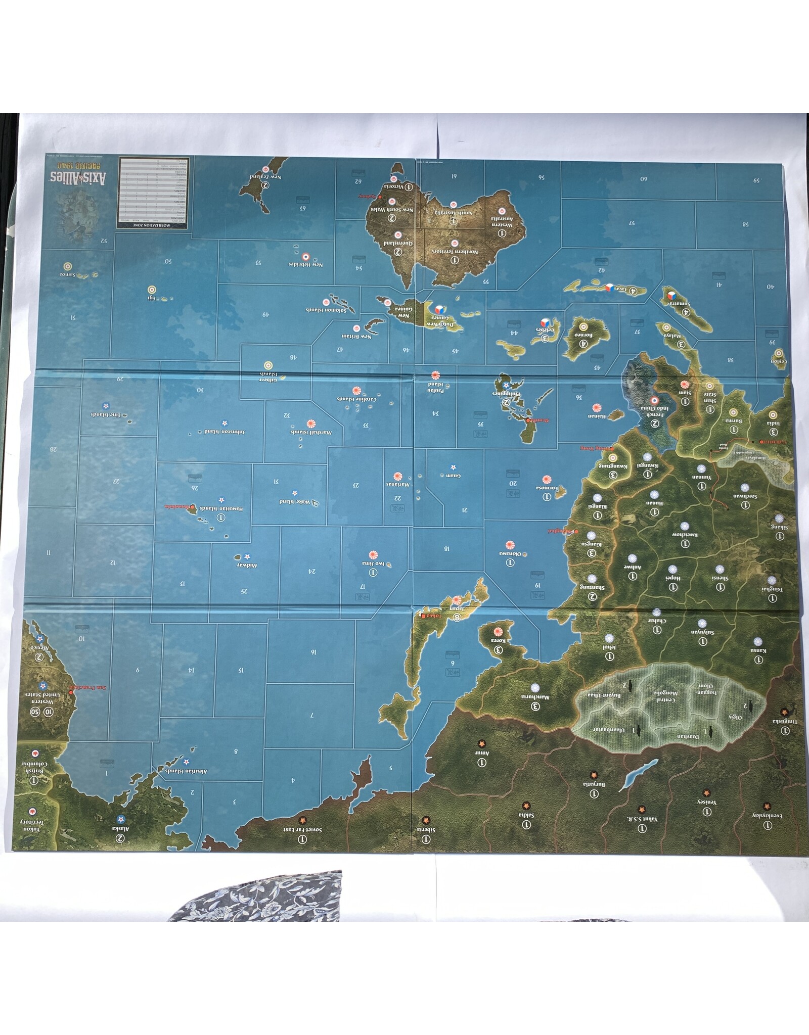 Hasbro Axis & Allies: Pacific 1940 Used boards games (2009) (unpunched)