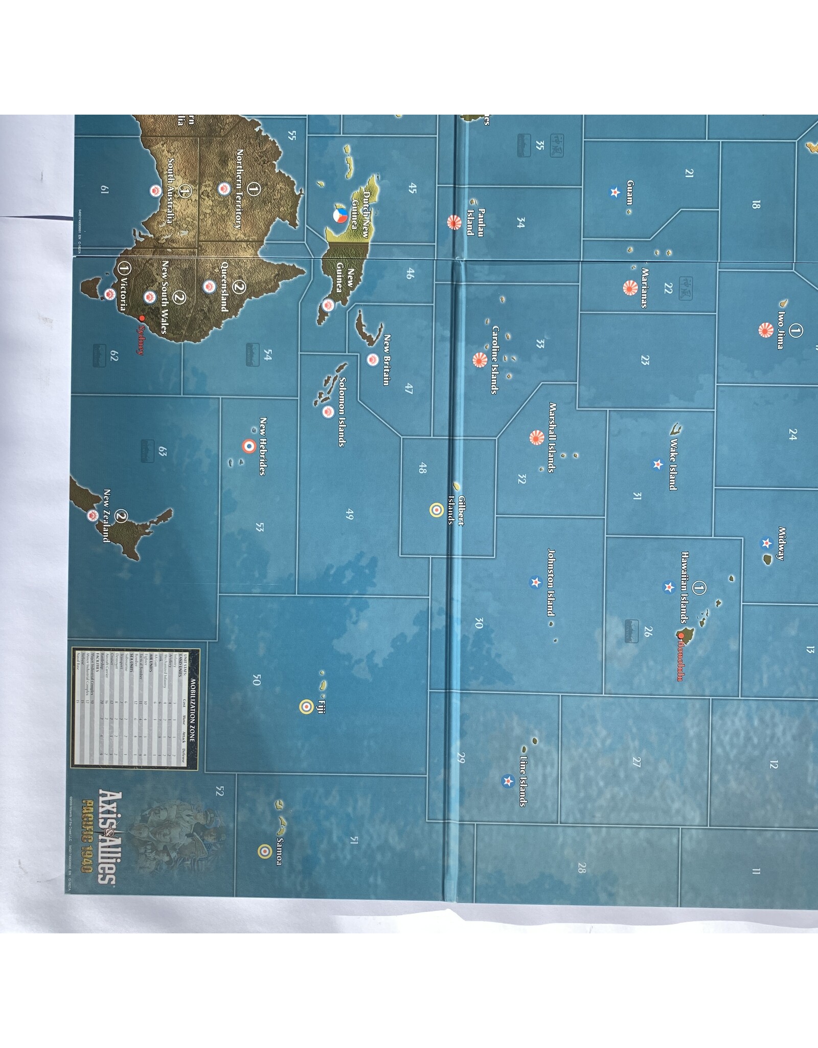 Hasbro Axis & Allies: Pacific 1940 Used boards games (2009) (unpunched)