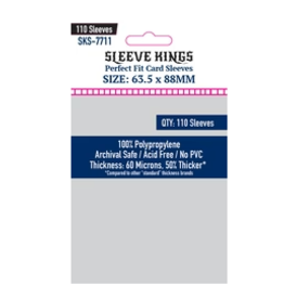Sleeve King Perfect Fit Internal (Inner) Card Sleeves (63.5x88mm) 110 Pack, 60 Microns, SKS-7711