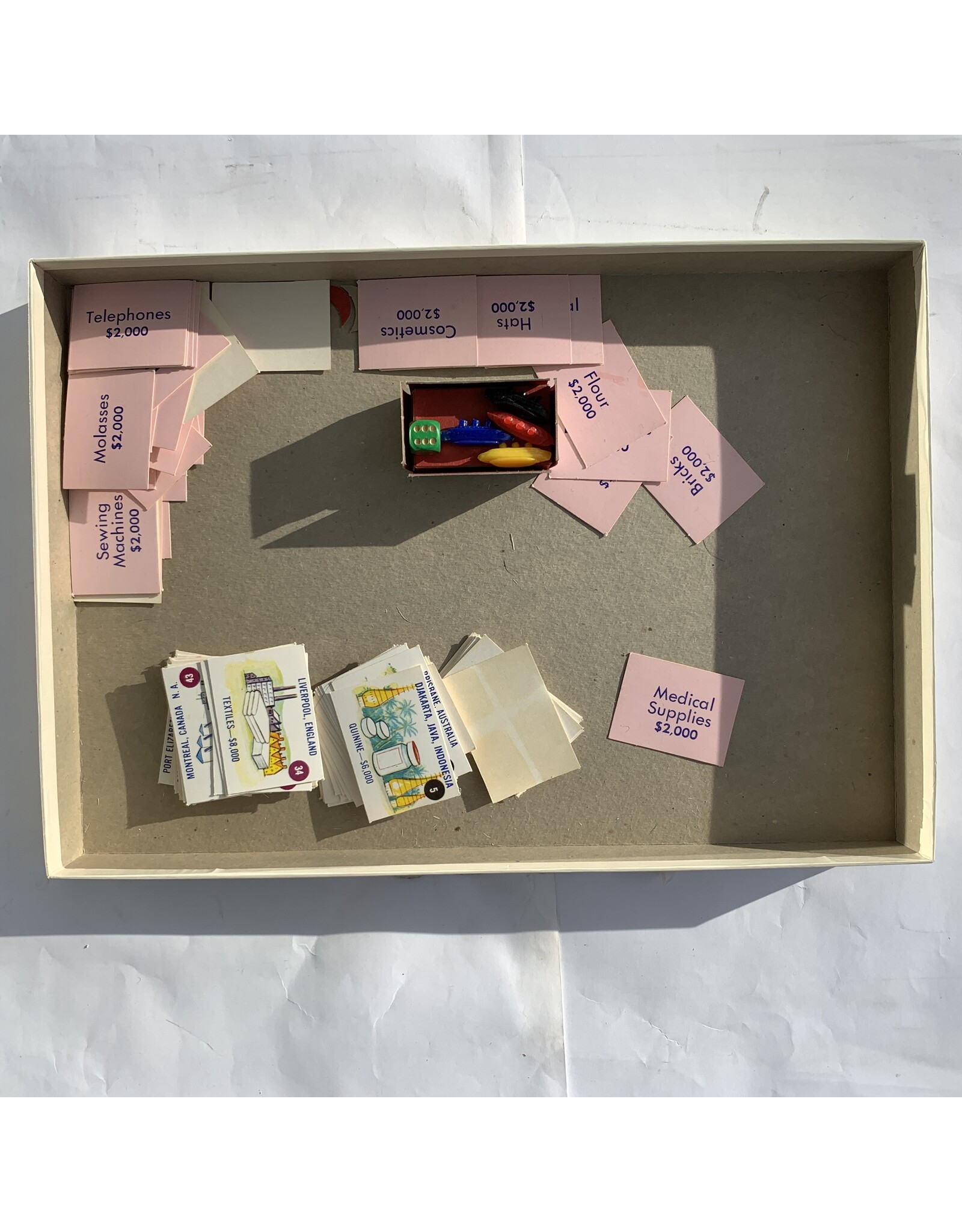 Selchow & Righter Cargoes Used Board Game (1964)