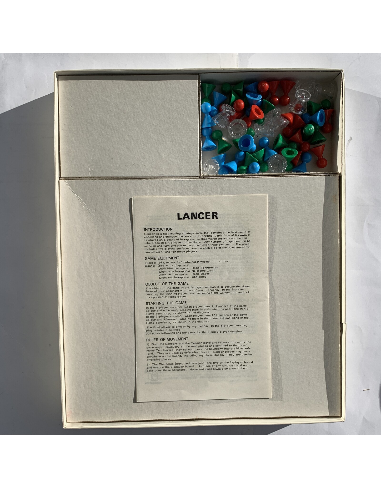 Waddingtons Lancer Used Board Game (1973)