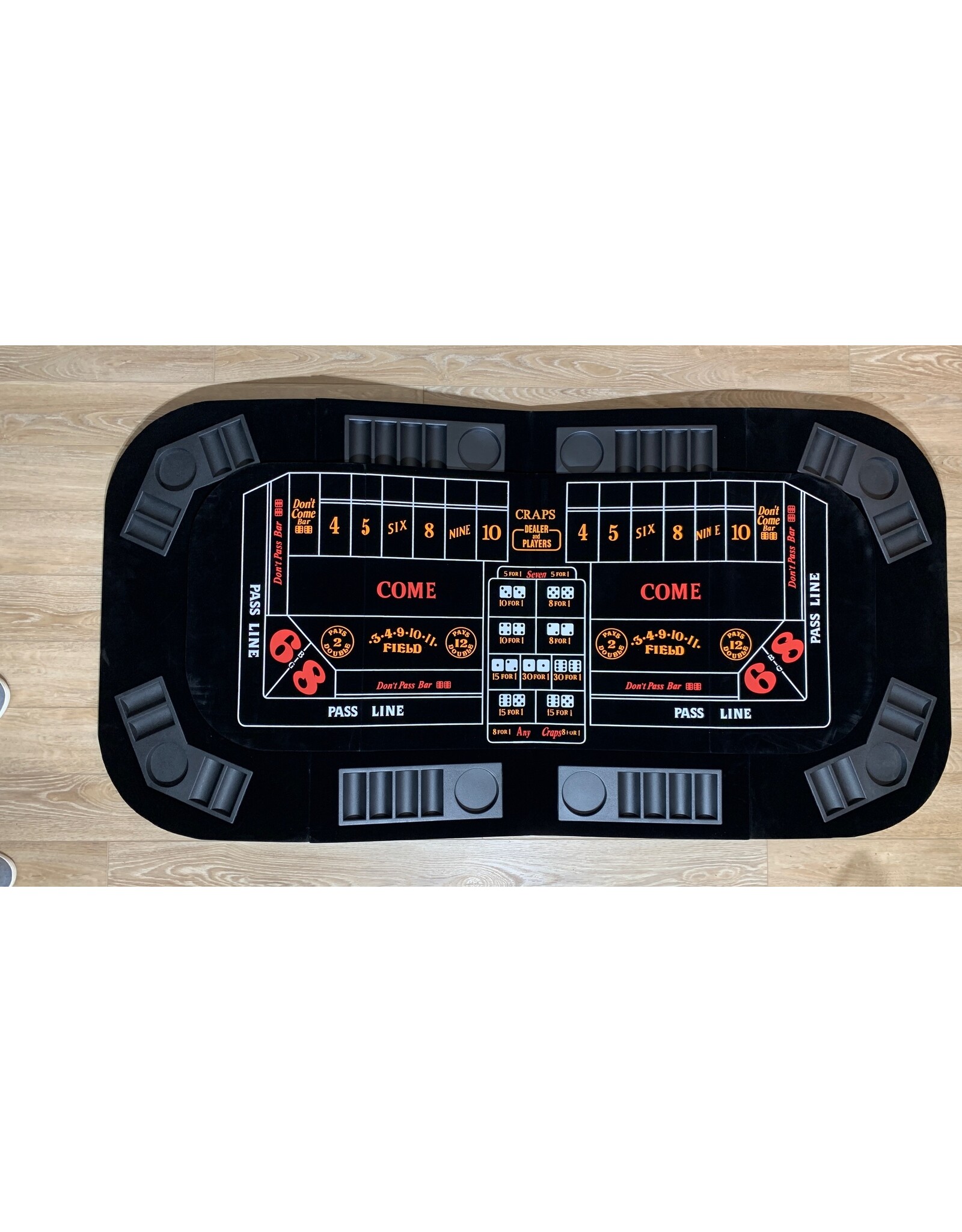 CHH Games Texas Hold em  Folded Tabletop with Blackjack and Craps Insert NIB (2011 est.)