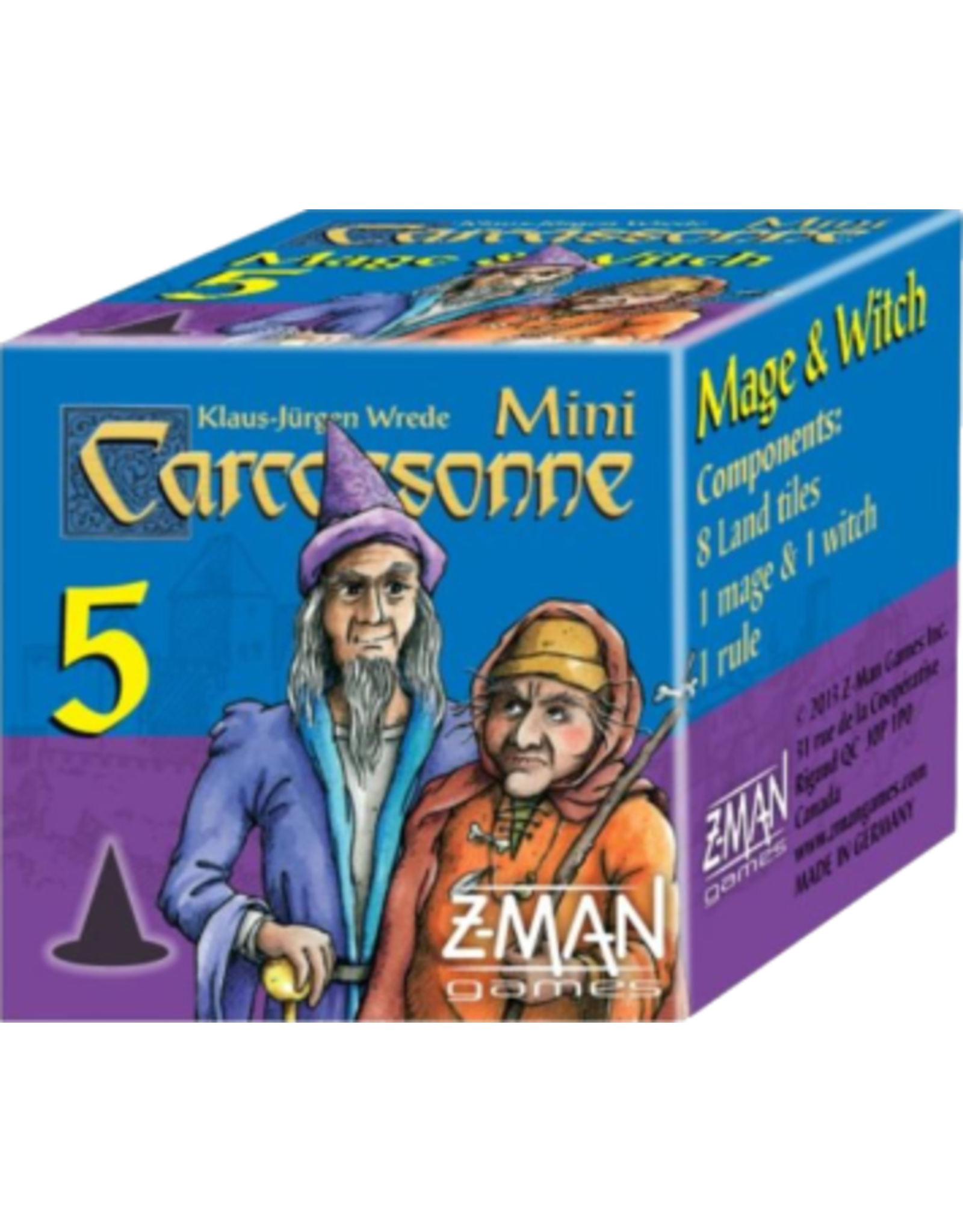 Z-Man Games Carcassonne Mini Expansion 5 : Mage & Witch (2012) NIB