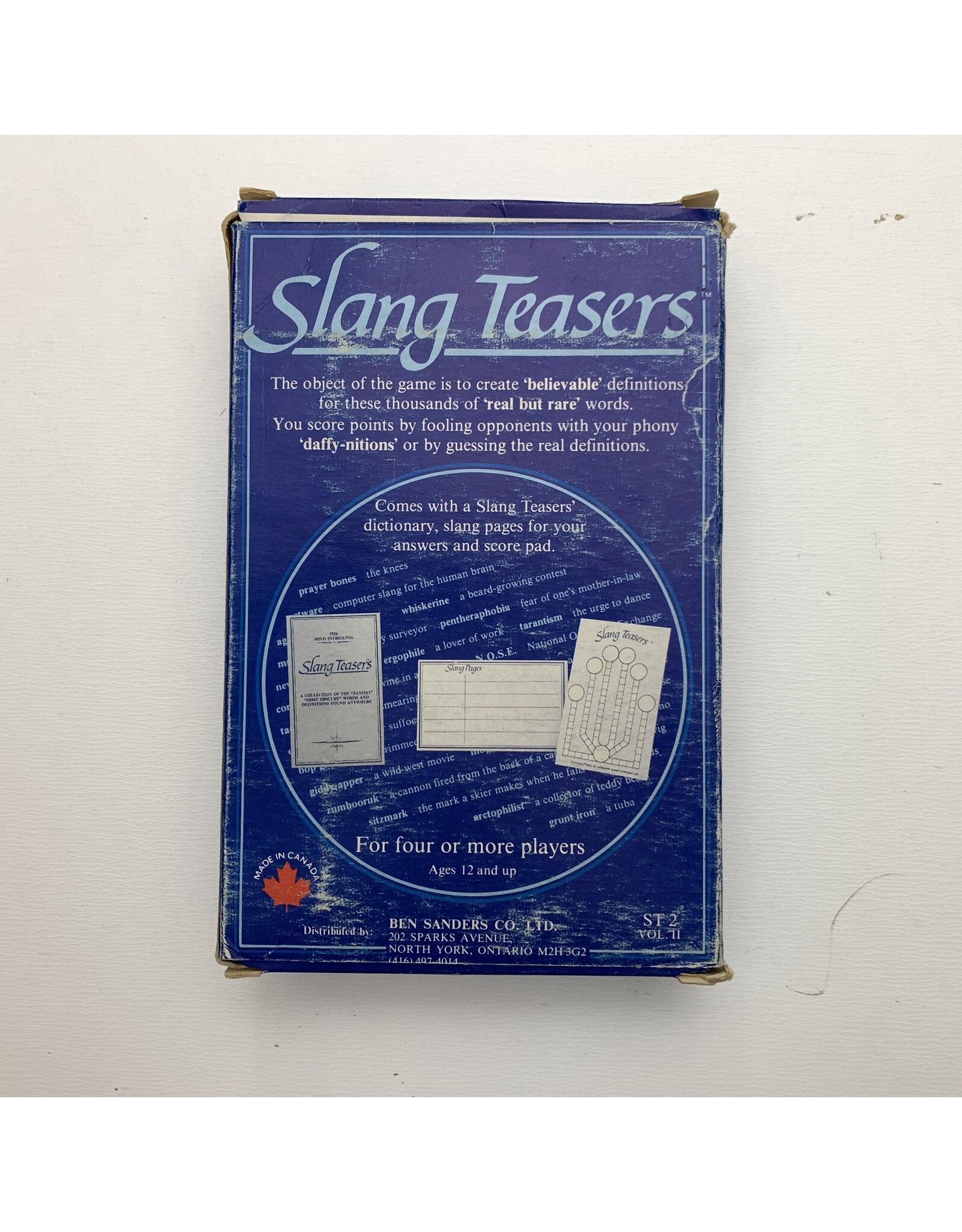 Ben Sanders Co. Slang Teasers (1983) (used) (Made in 1985)