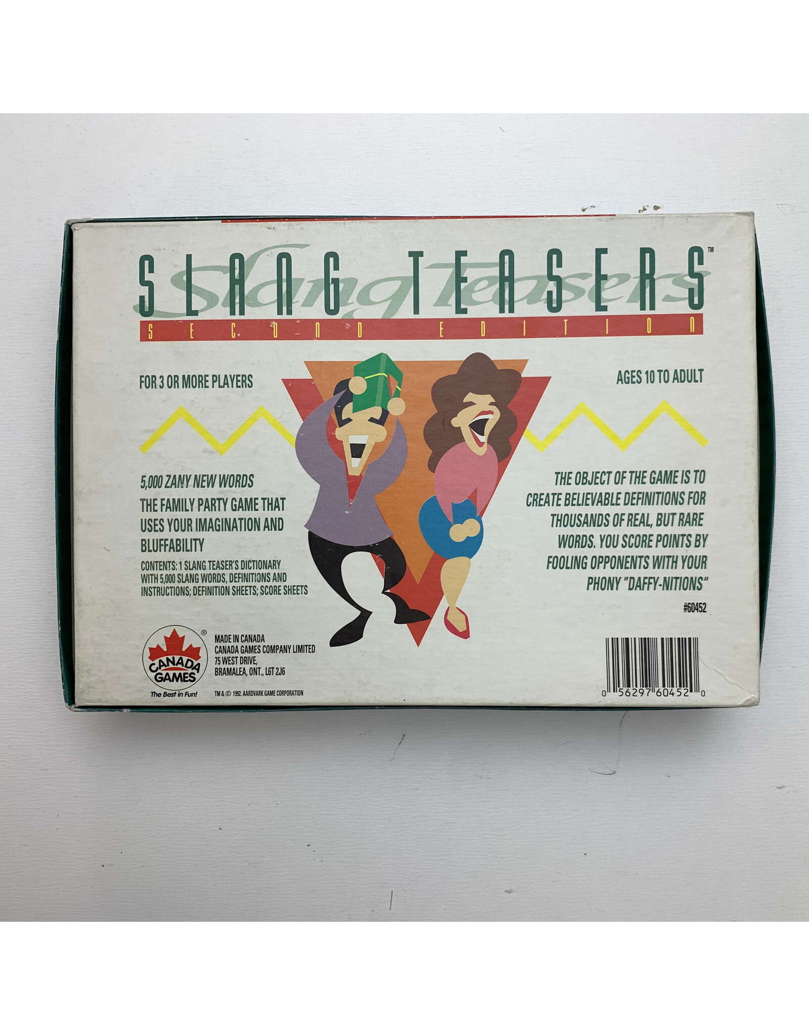 Ben Sanders Co. Slang Teasers 2nd Edition Used Board Game (1992)