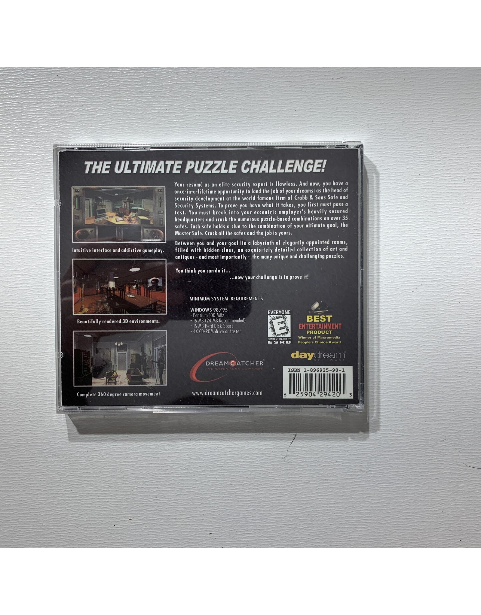 DreamCatcher Safecracker Used PC Game (1997)