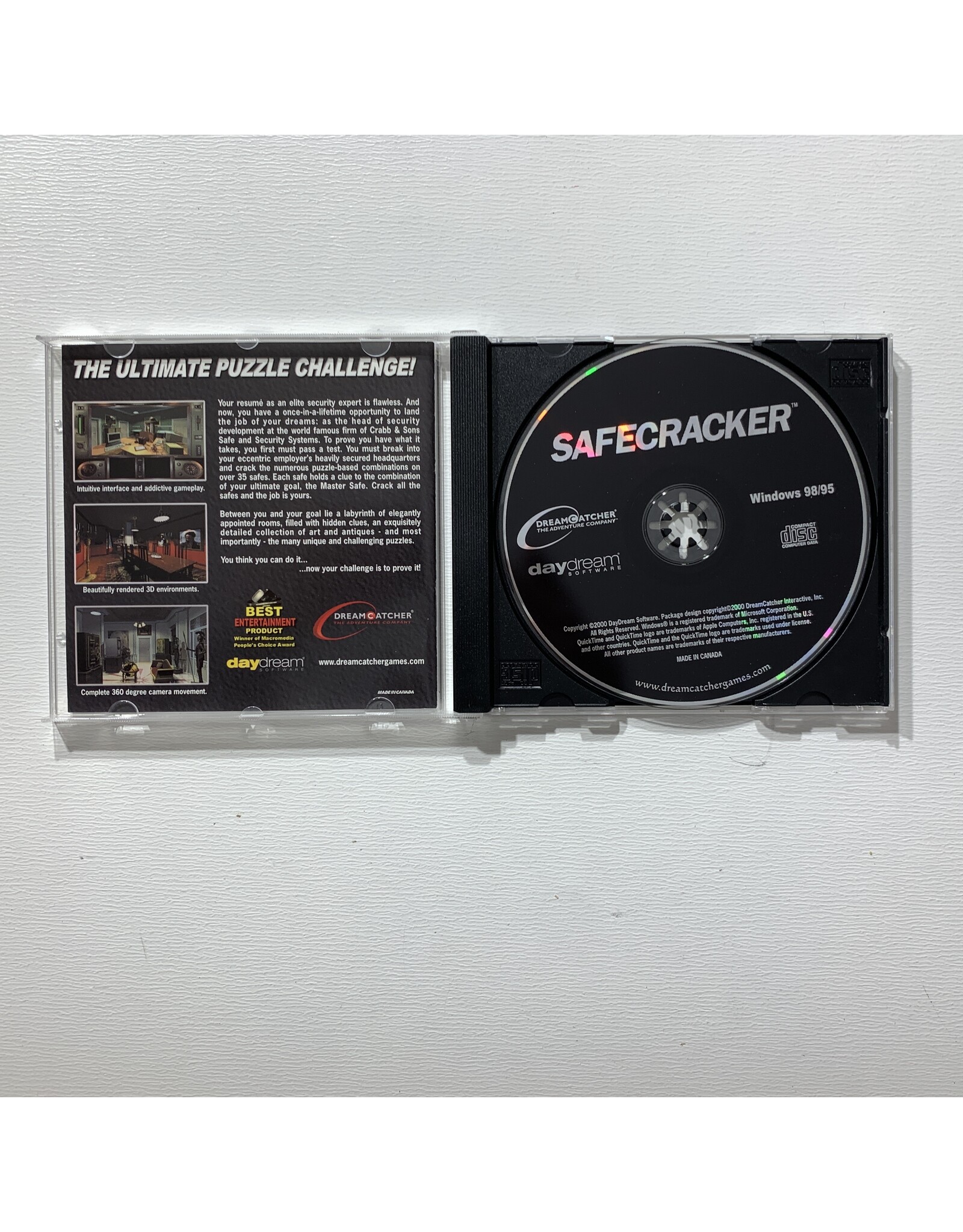 DreamCatcher Safecracker Used PC Game (1997)