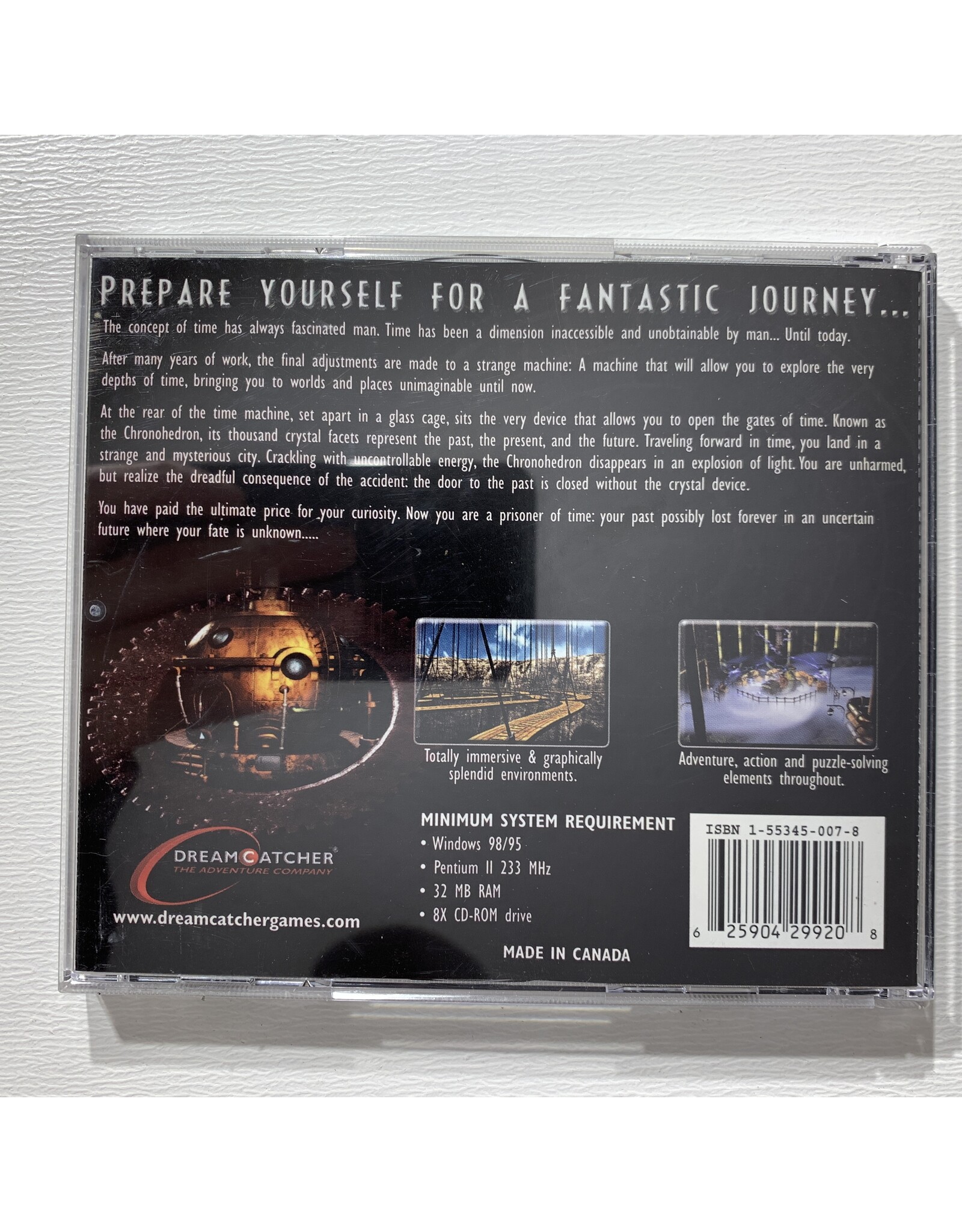 DreamCatcher The New Adventures of the Time Machine Used PC Game (2000)