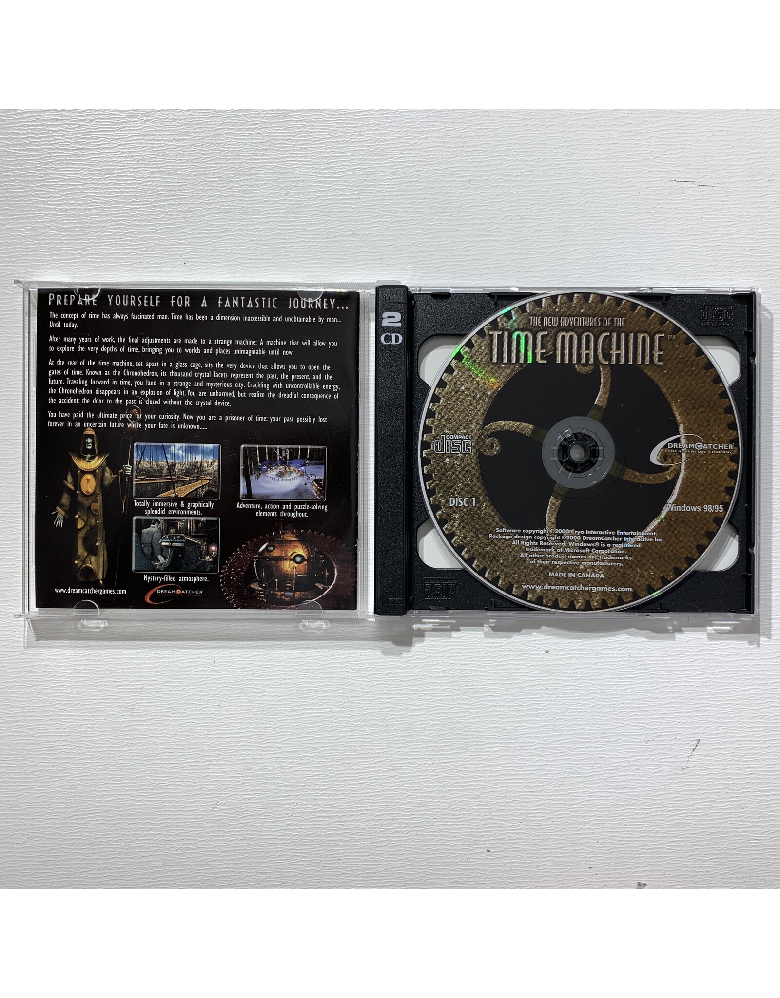 DreamCatcher The New Adventures of the Time Machine Used PC Game (2000)