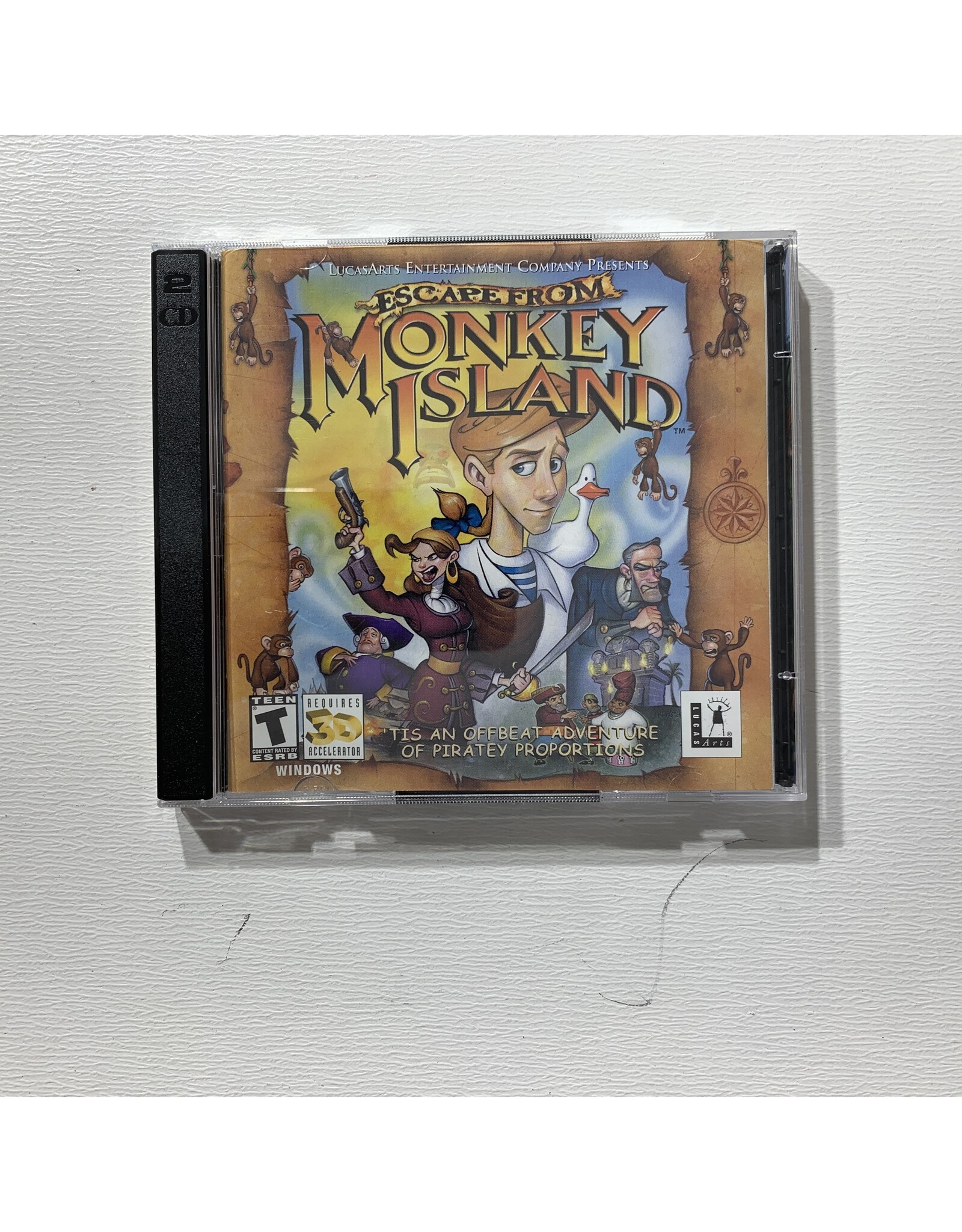 Lucas arts Escape from Monkey Island used PC Game (2000)