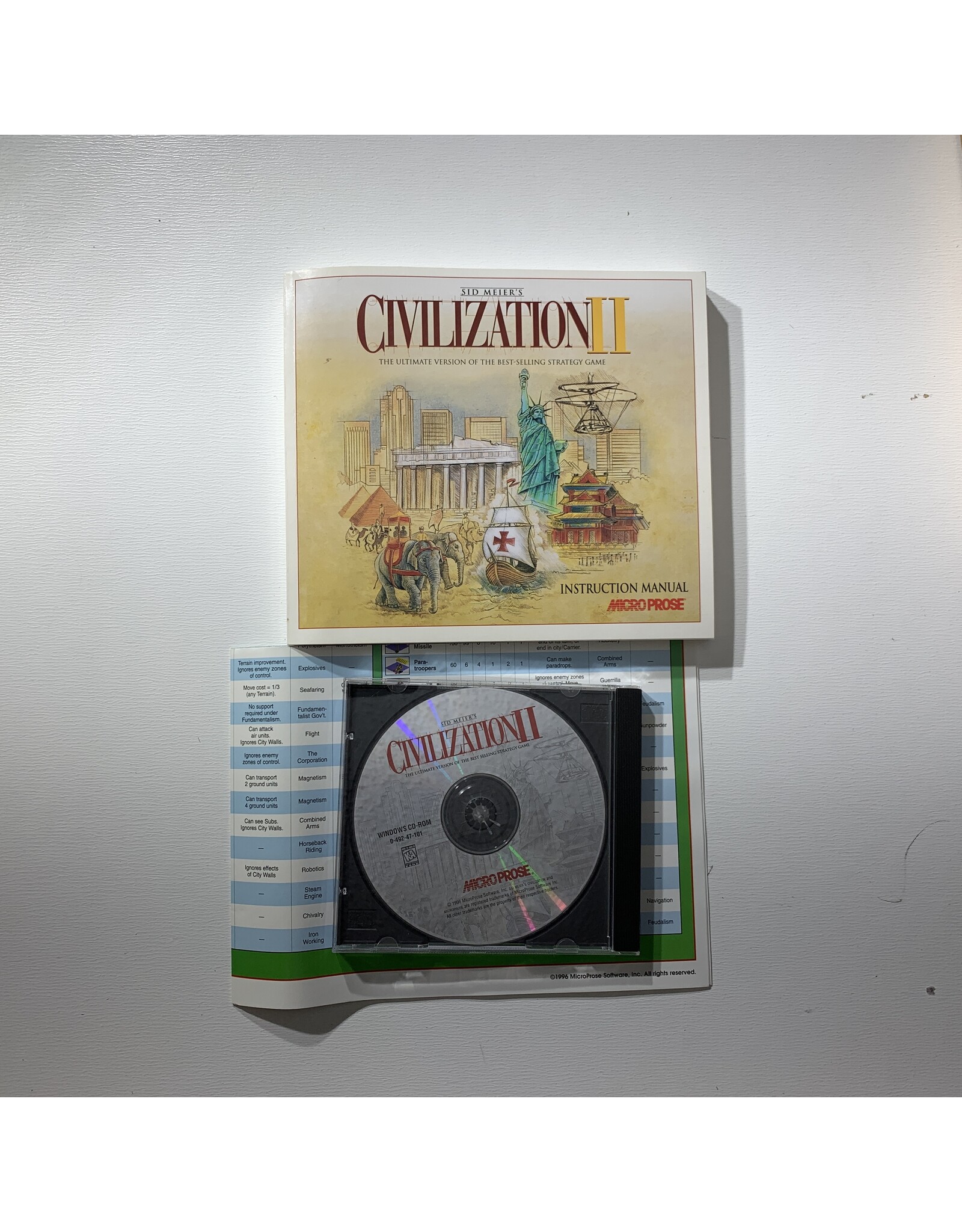 Micro Prose Sid Meier's Civilization II Used PC Games (1996)