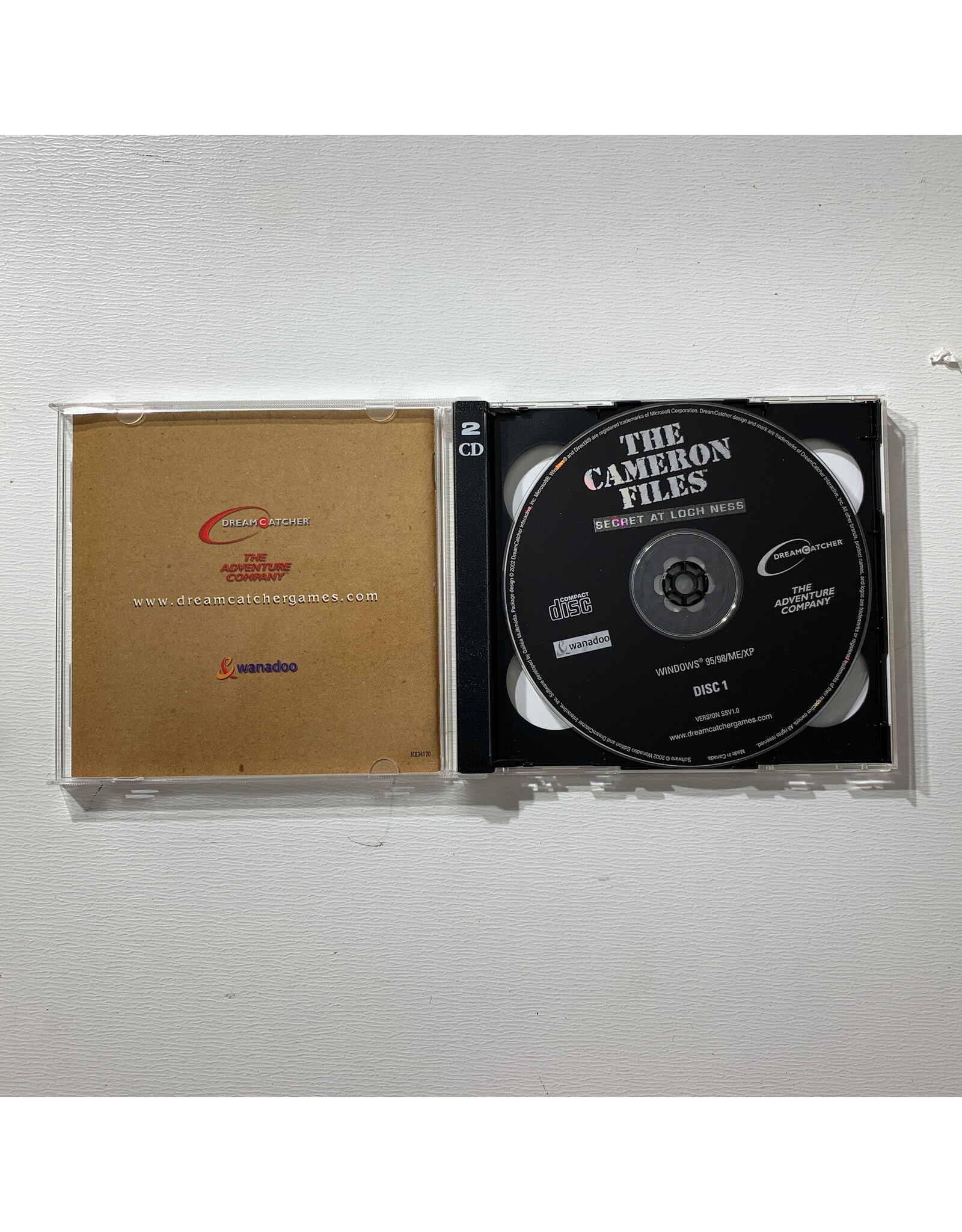 DreamCatcher The Cameron Files: Secret at Loch Ness Used PC Game  (2001)