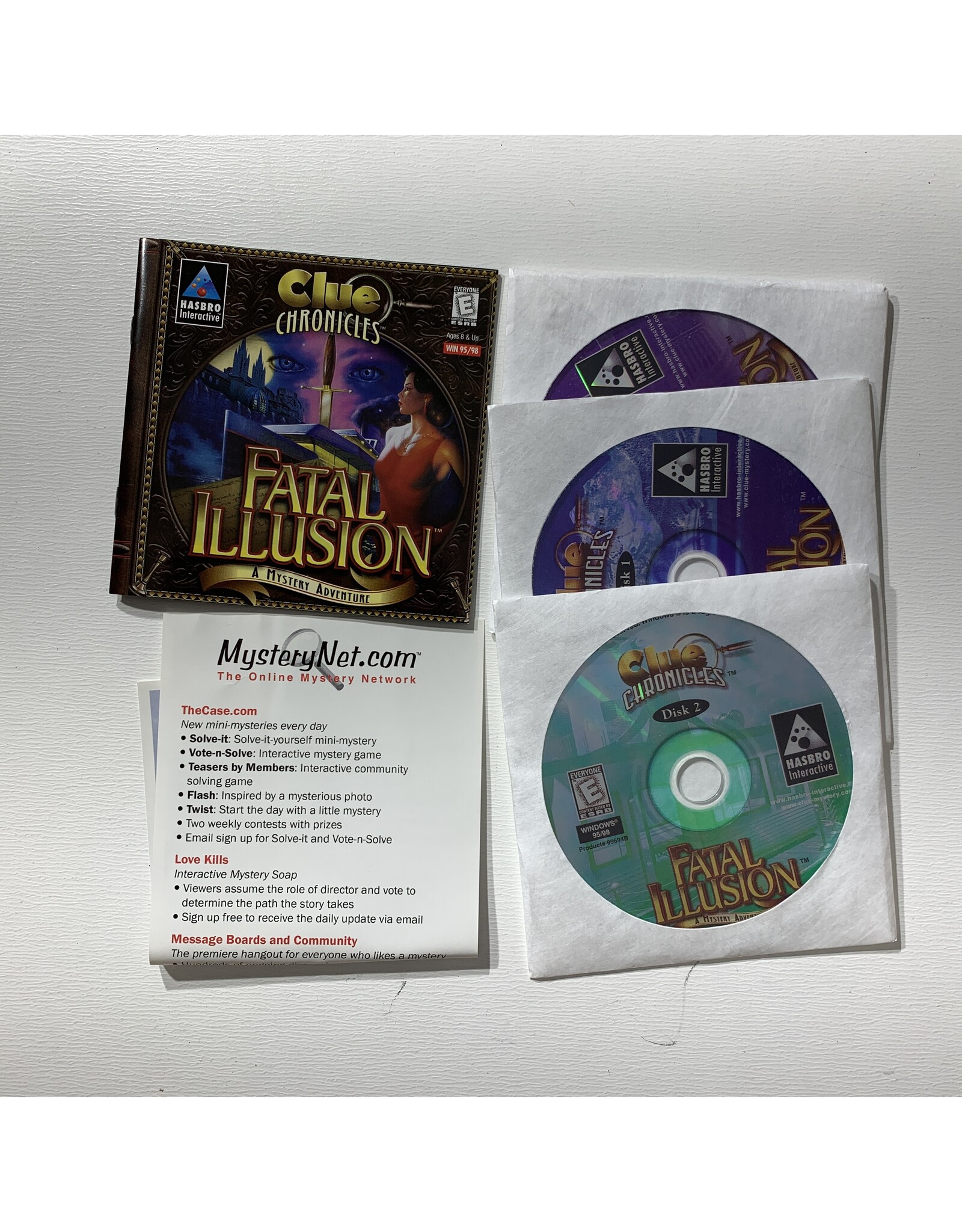 Hasbro Clue Chronicles: Fatal Illusion Used PC Game (1990)