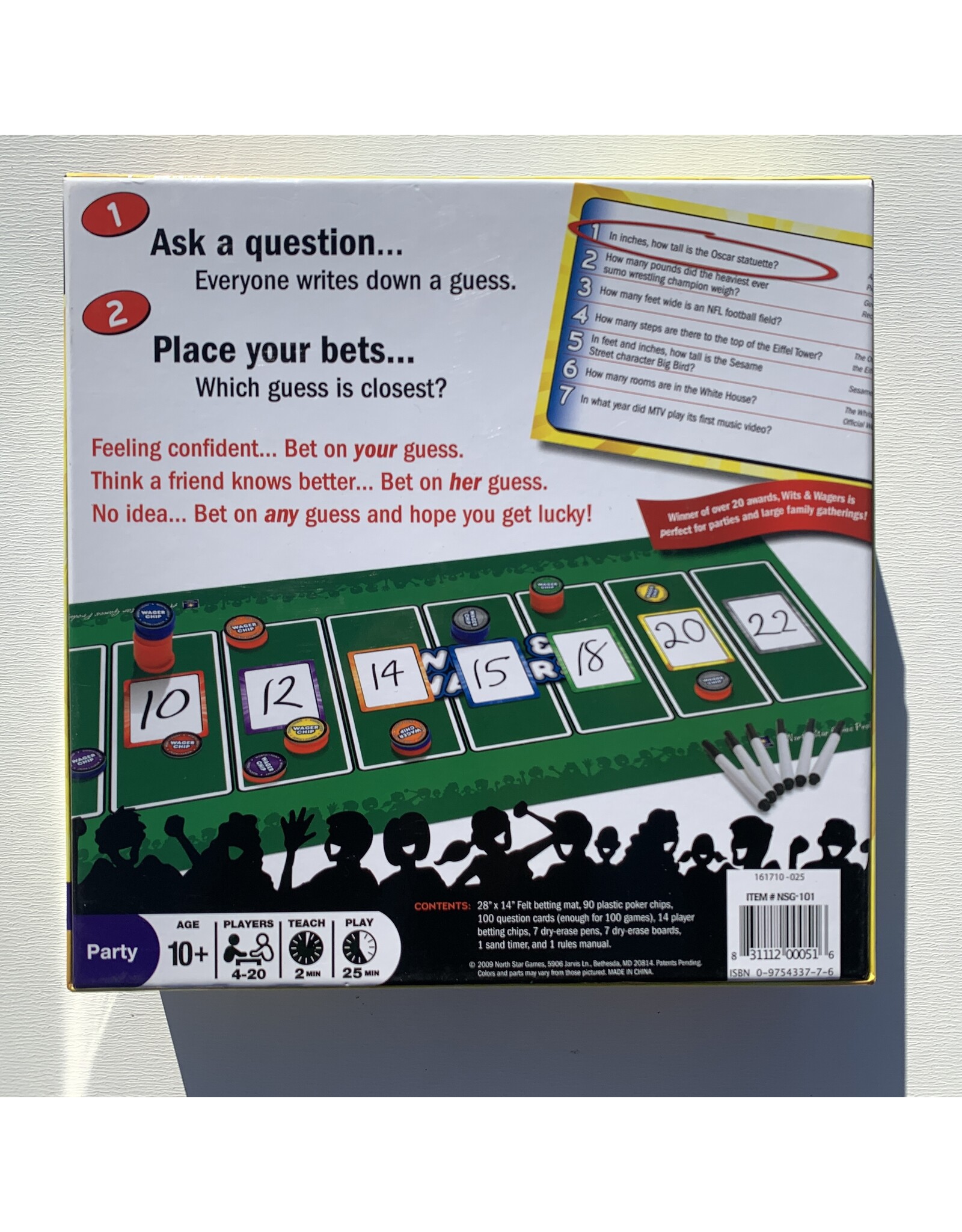 North Star Games Wits & Wagers (2005) (used) (Made in 2009)