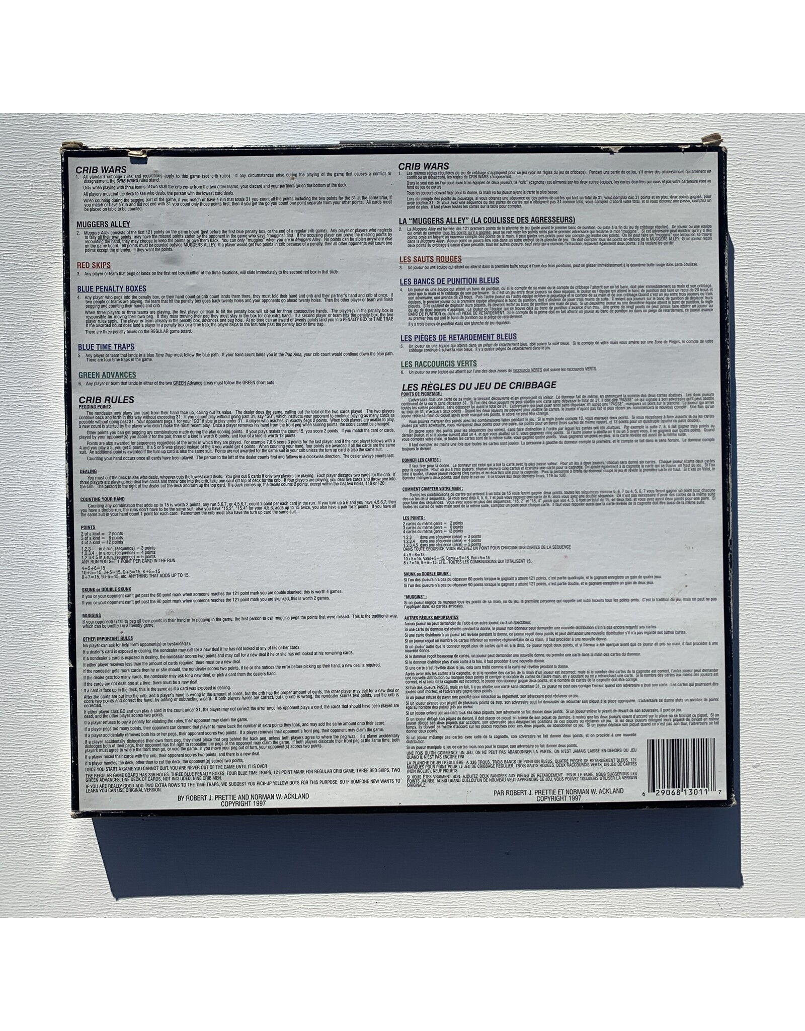 Crib Wars international Corp Crib Wars (1997) (used) (Black box)