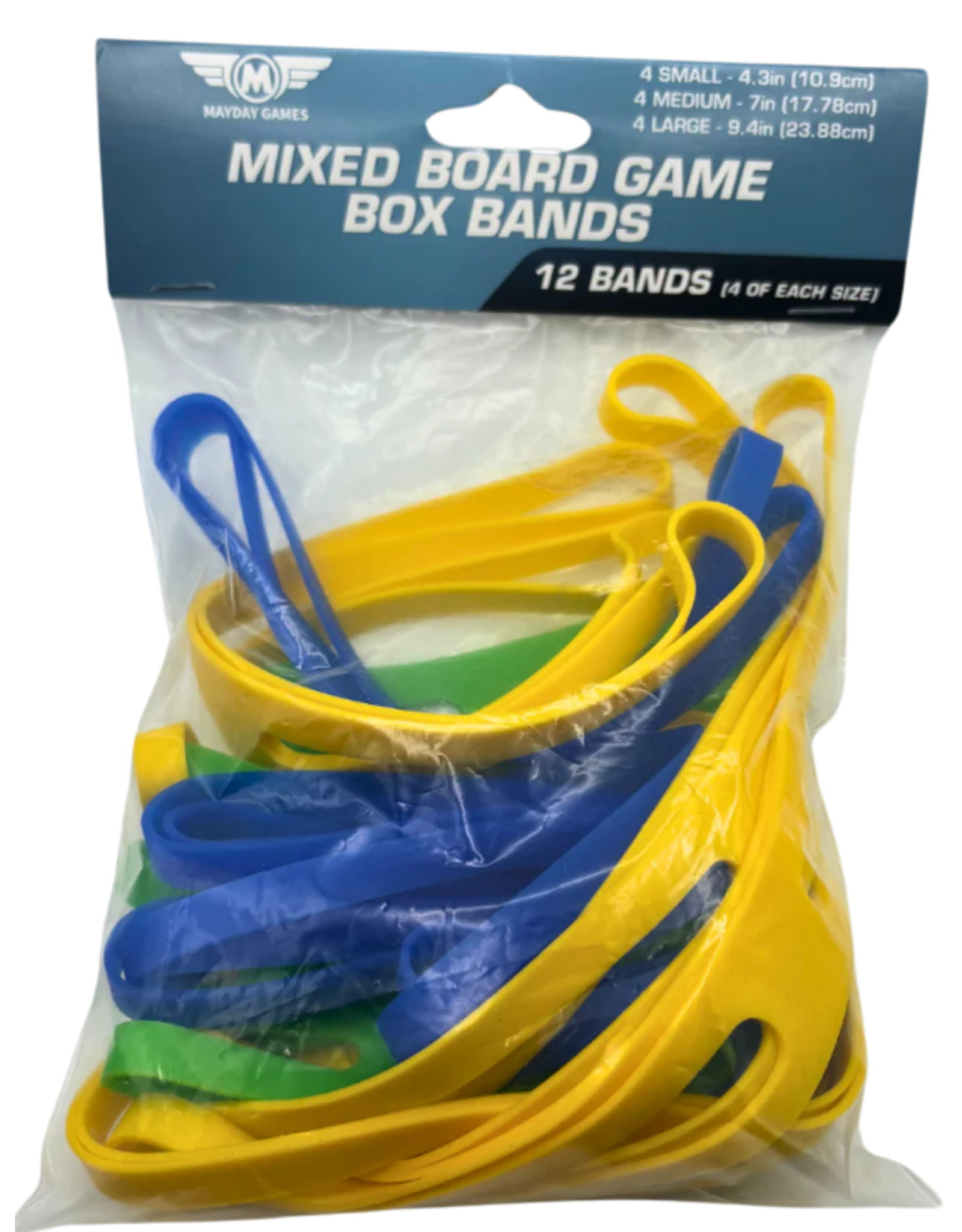 Mayday Games 12 Pack of Mixed Board Game Box Bands (4 of each Small, Medium, Large) (MDG 9024)