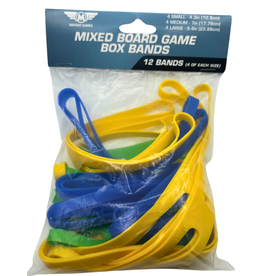Mayday Games 12 Pack of Mixed Board Game Box Bands (4 of each Small, Medium, Large) (MDG 9024)