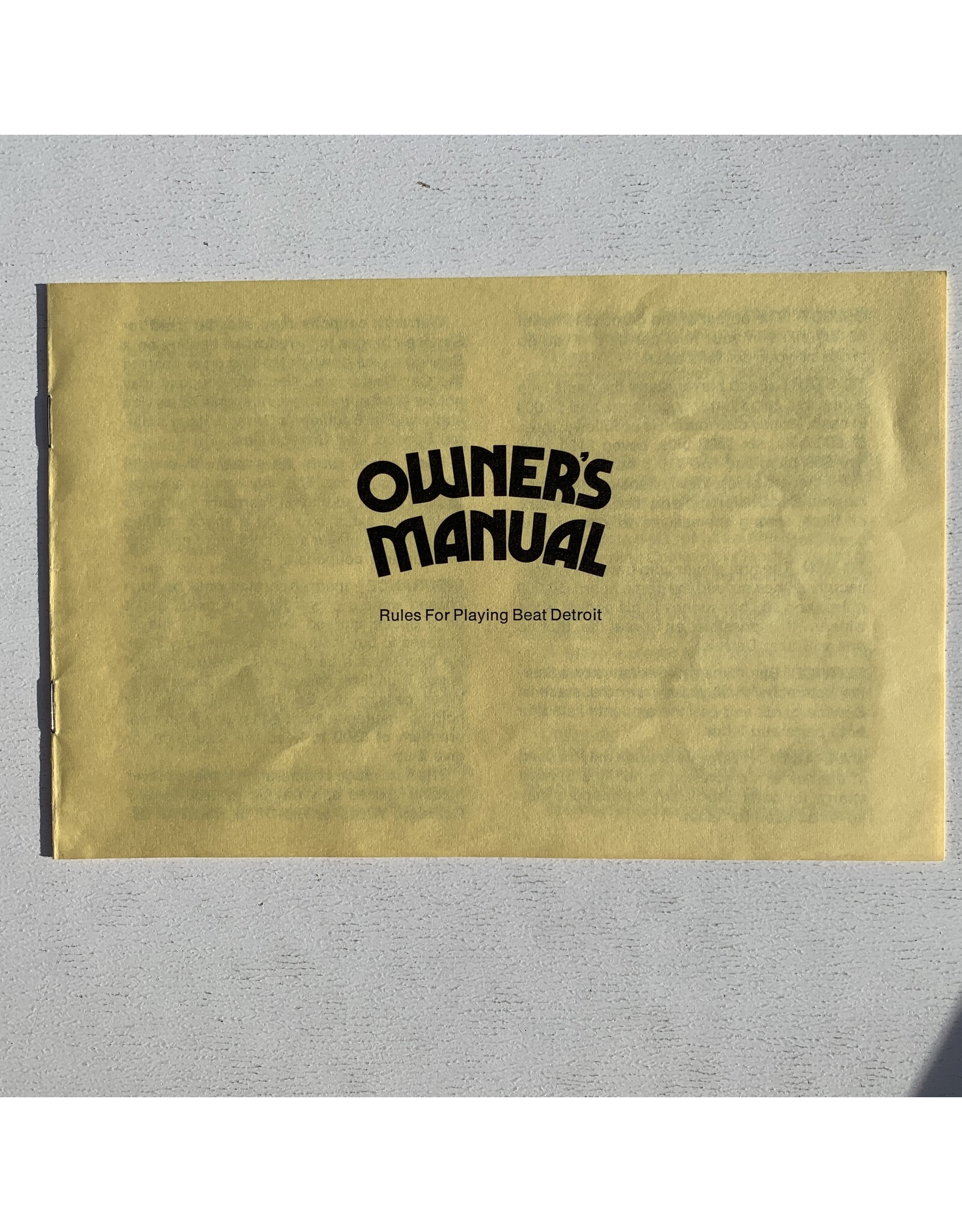 Dynamic Design Industries Beat Detroit (1972) (used)